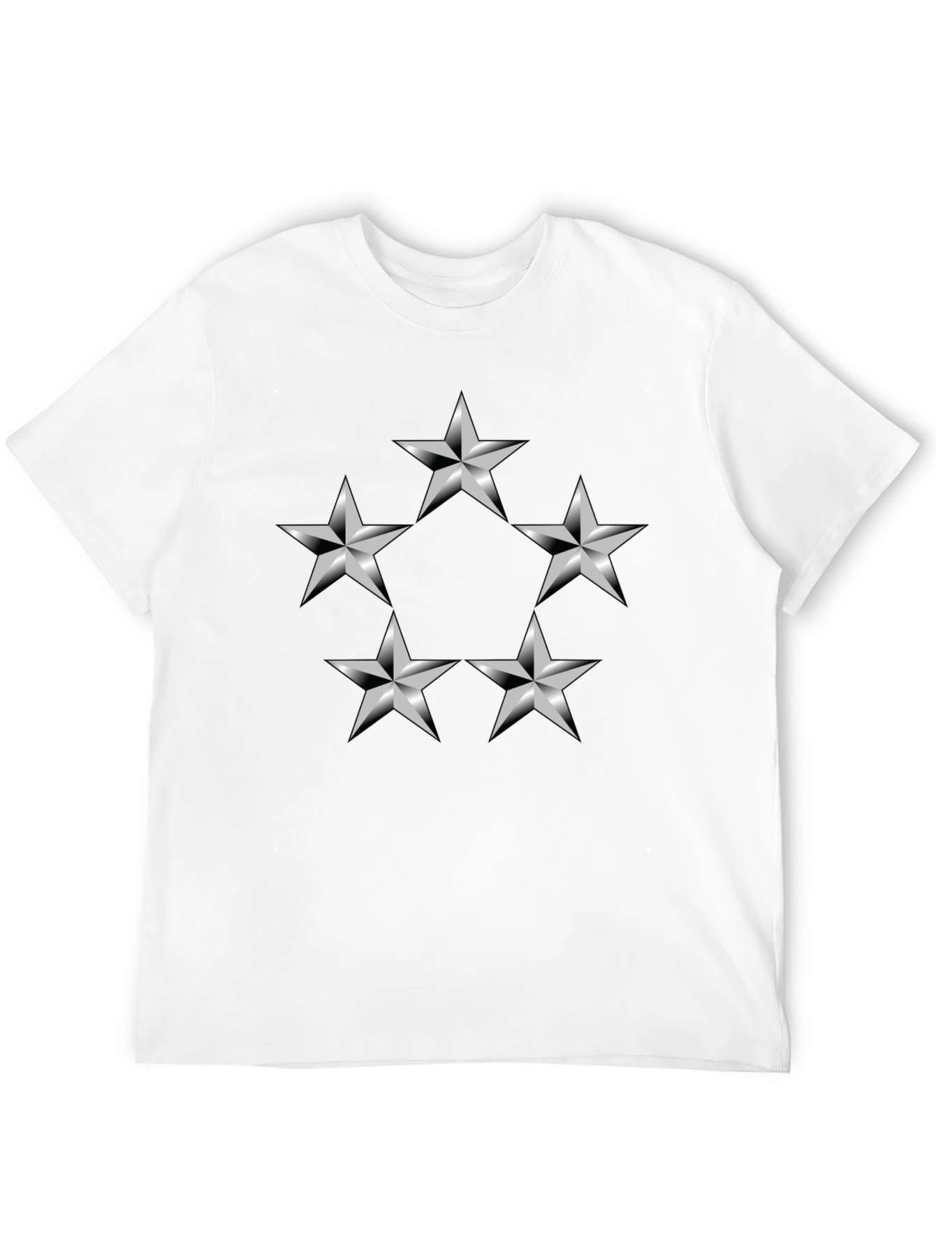 Black Star Circle Graphic T-Shirt - Modern Design view 12