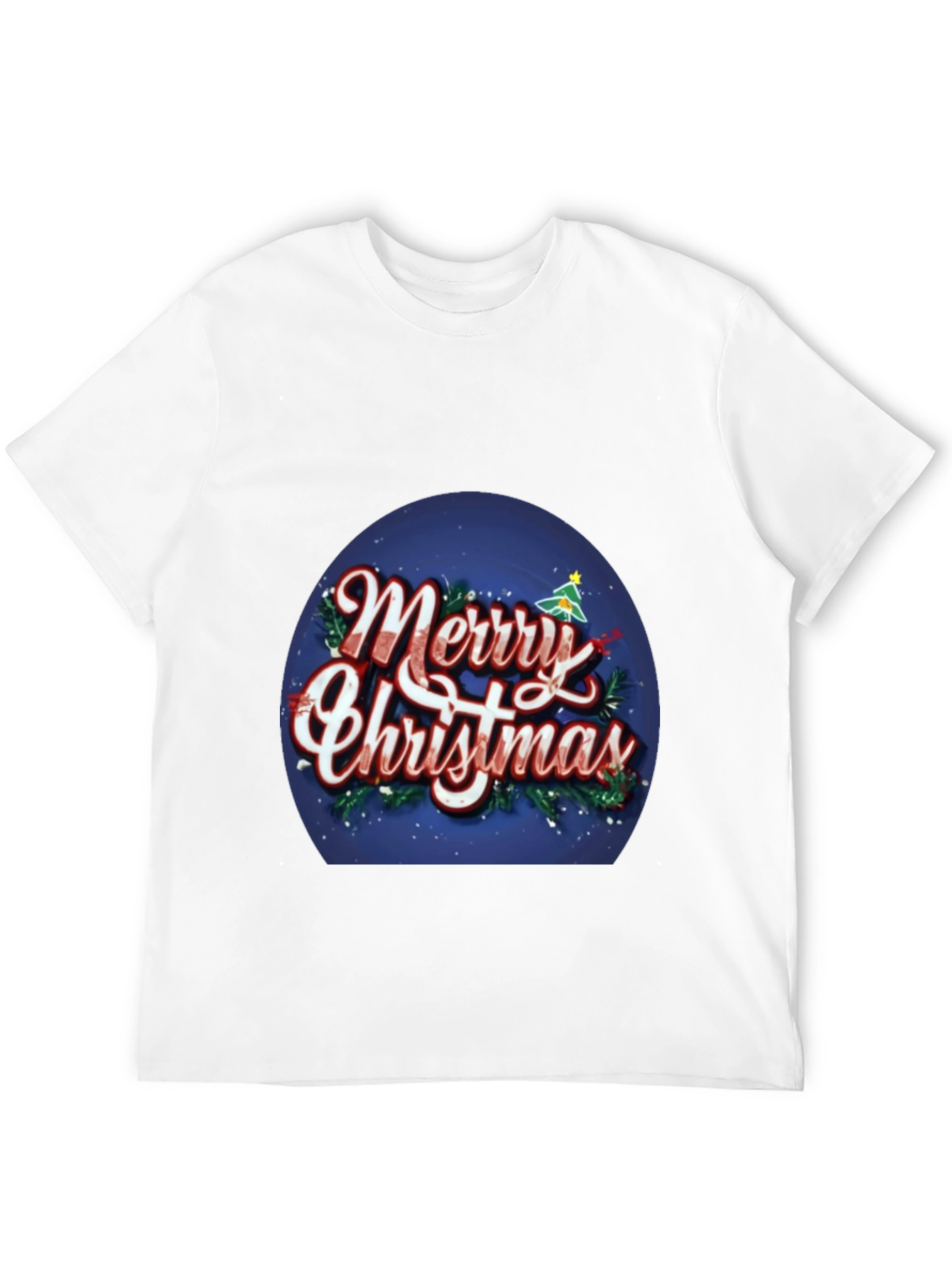 Black Merry Christmas Graphic T-Shirt view 12