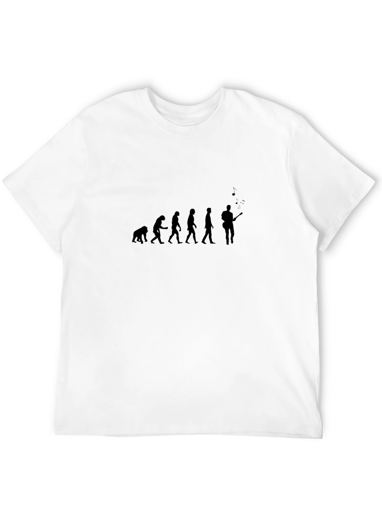 Black Evolution of a Guitarist Black T-Shirt view 12