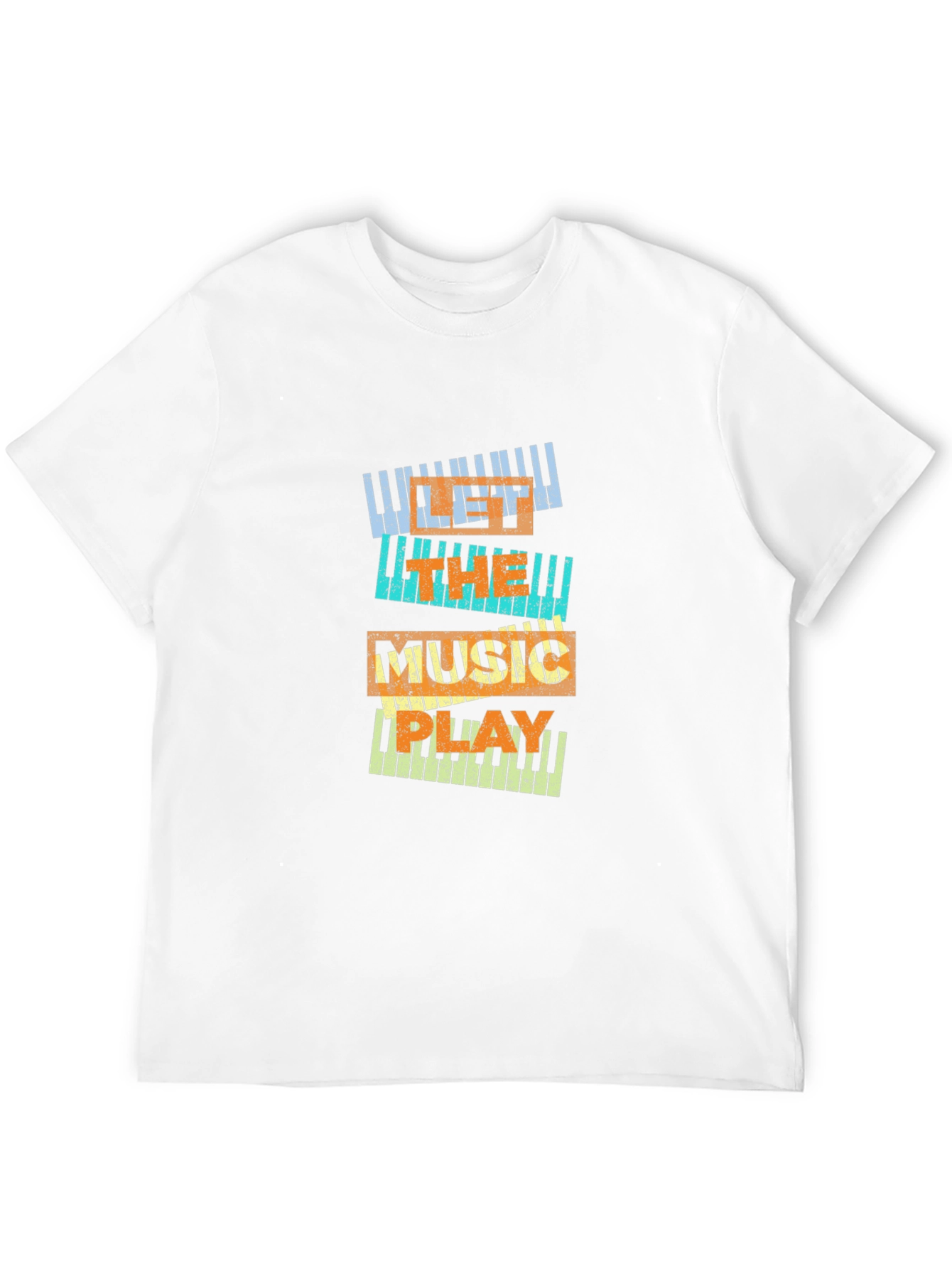 Black Music Lover Piano Keys T-Shirt view 12
