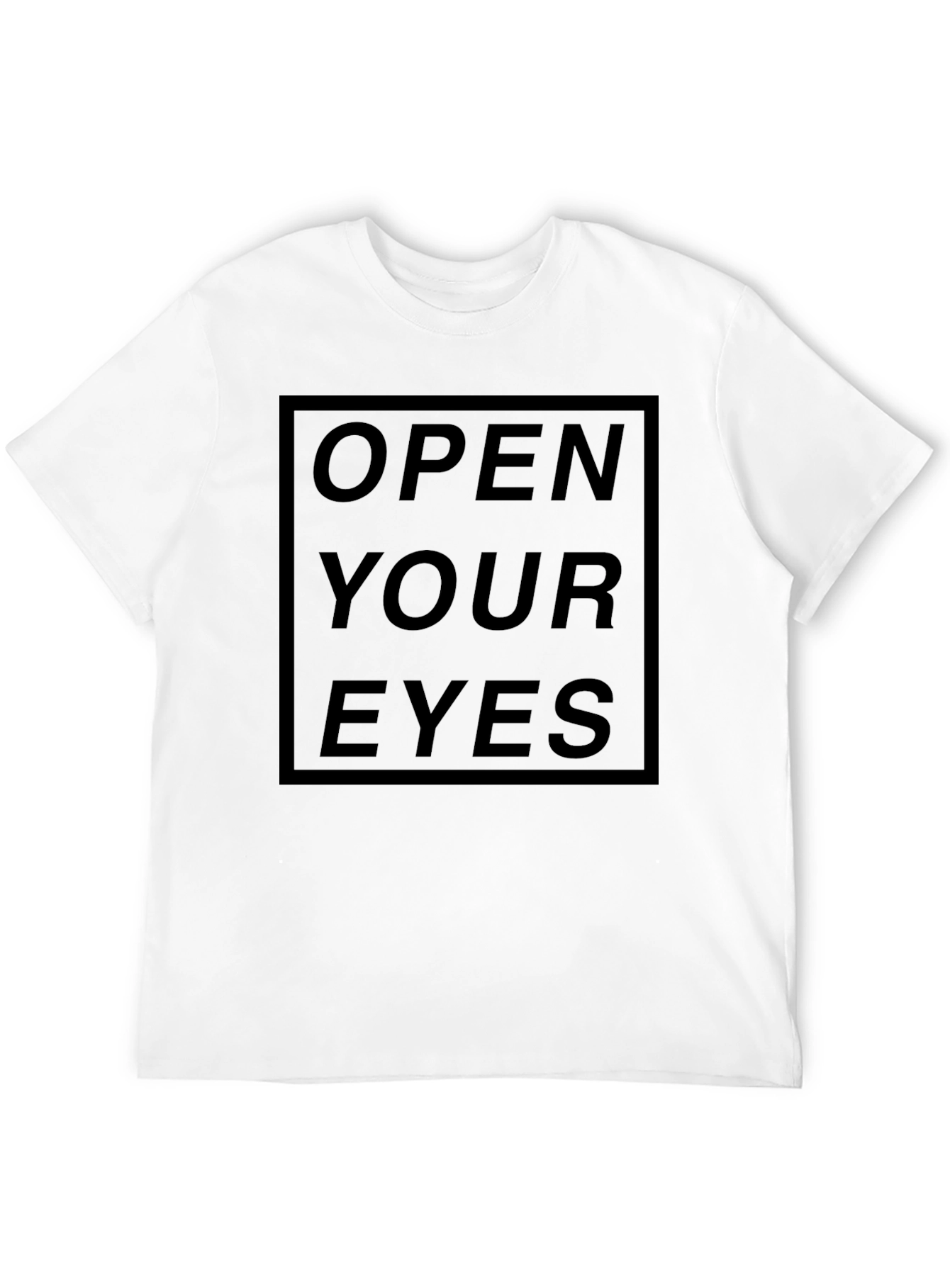 Black Open Your Eyes Graphic T-Shirt - Black view 12
