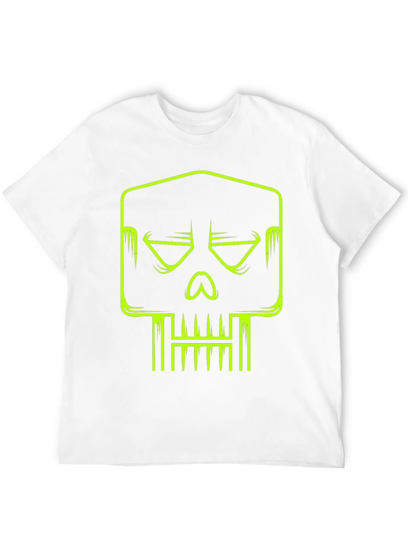 Black Neon Skull Graphic T-Shirt - Modern Streetwear view 12