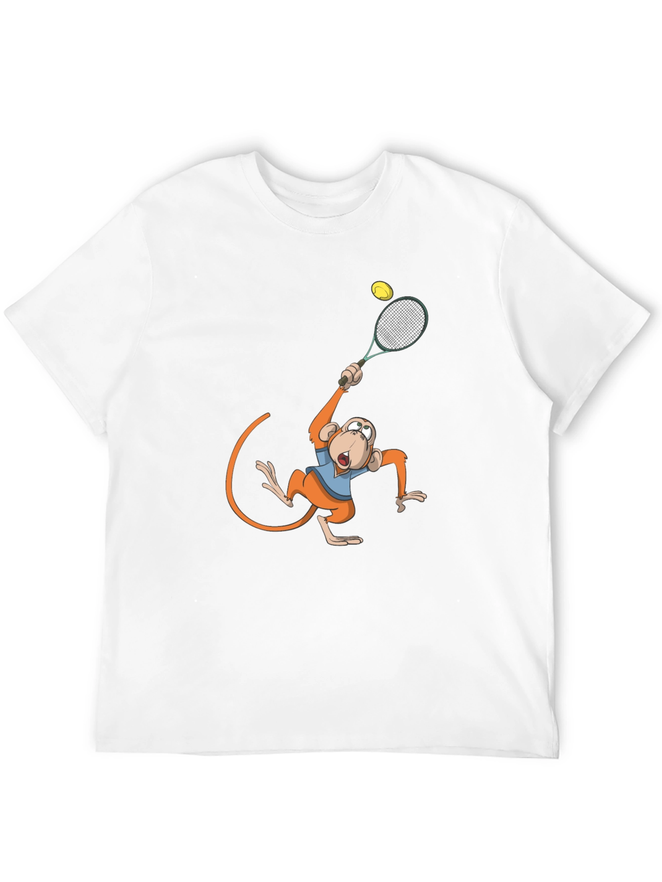 Black Monkey Tennis Graphic Tee - Black view 12