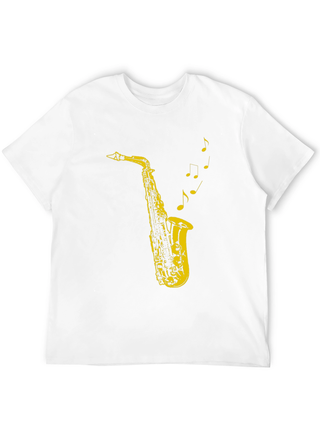 Black Cool Saxophone Music T-Shirt view 12