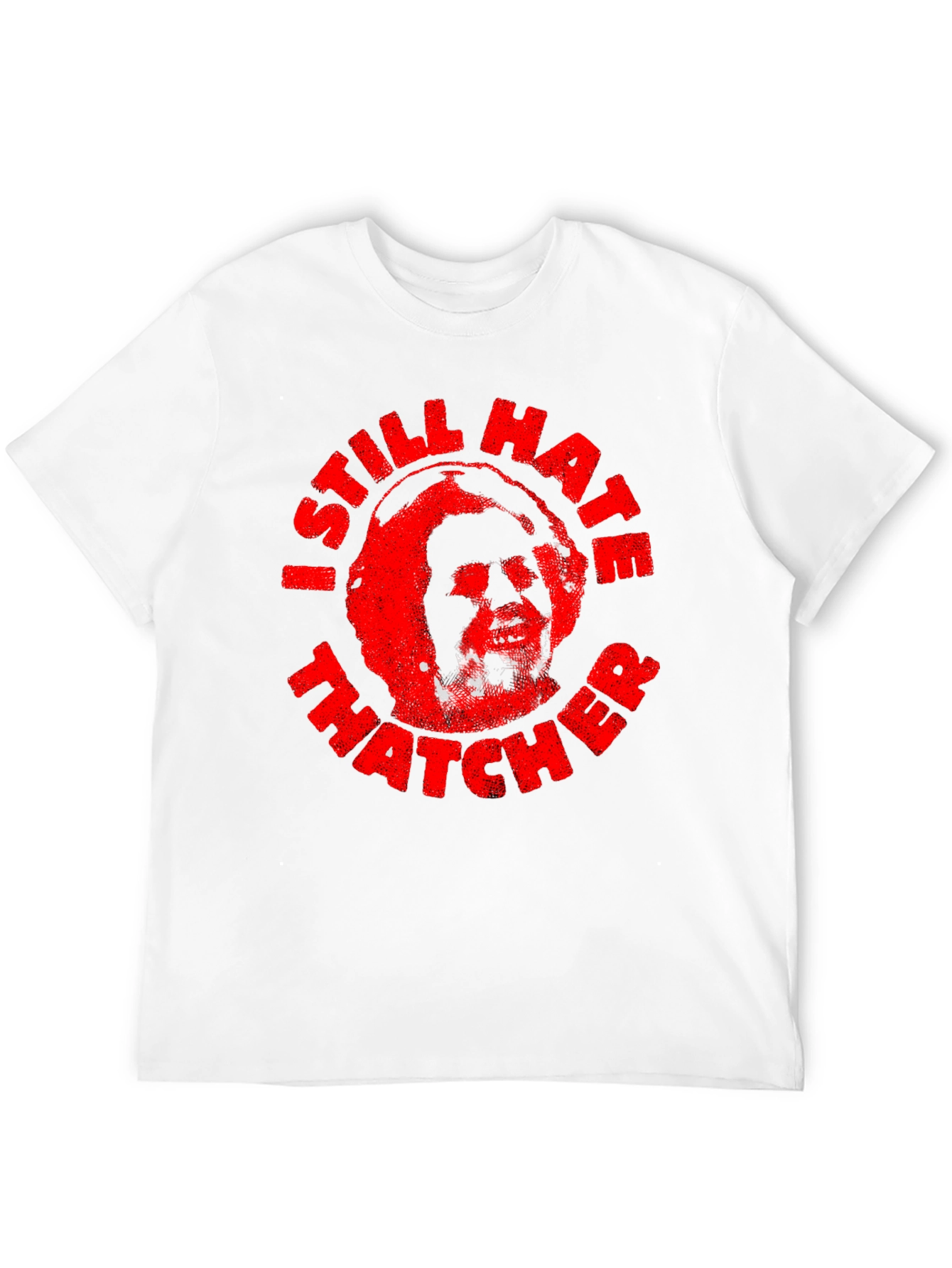 Black I Still Hate Thatcher Graphic Tee - Political Statement Shirt view 12