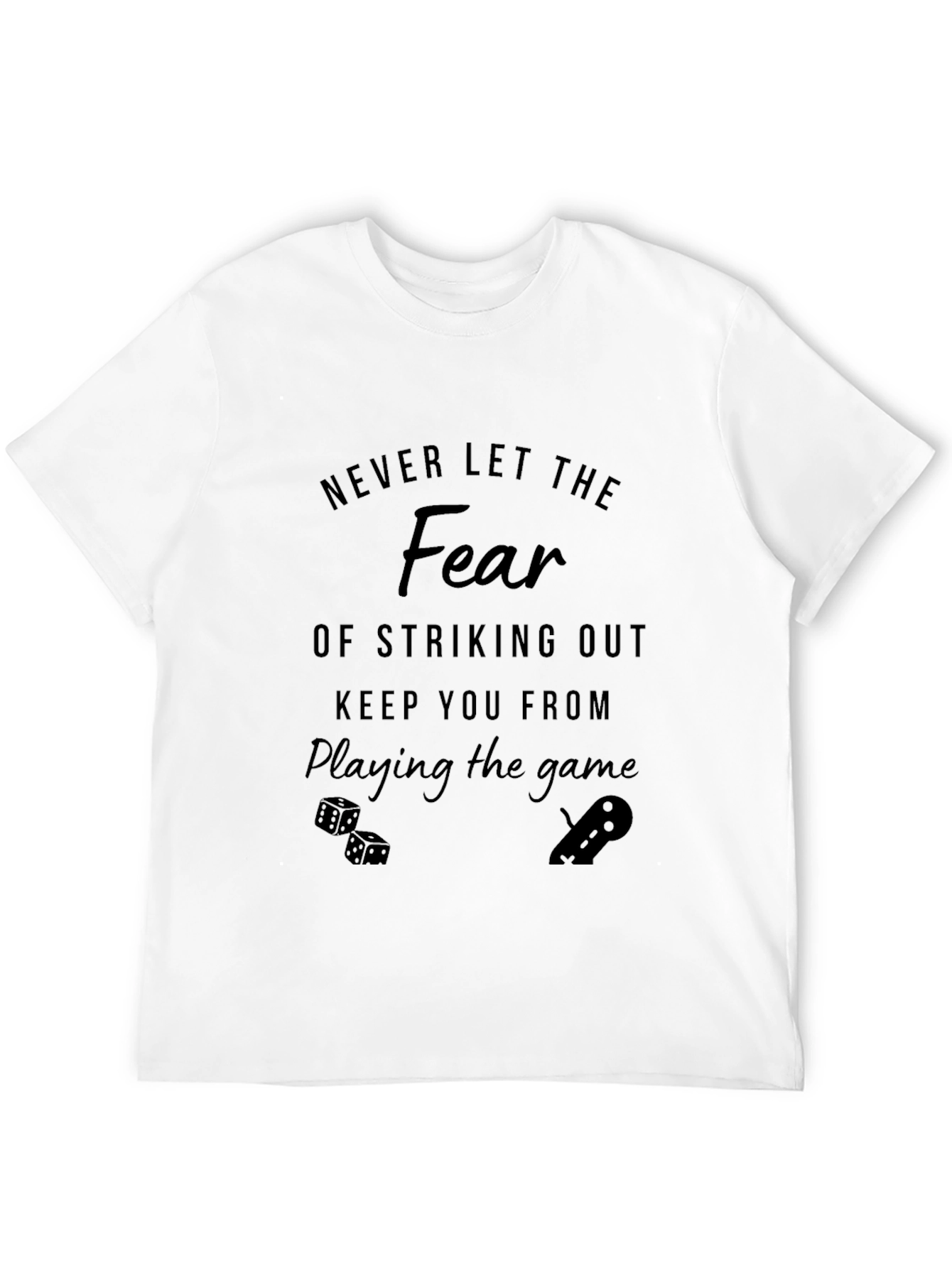 Black Fear of Striking Out T-Shirt view 12