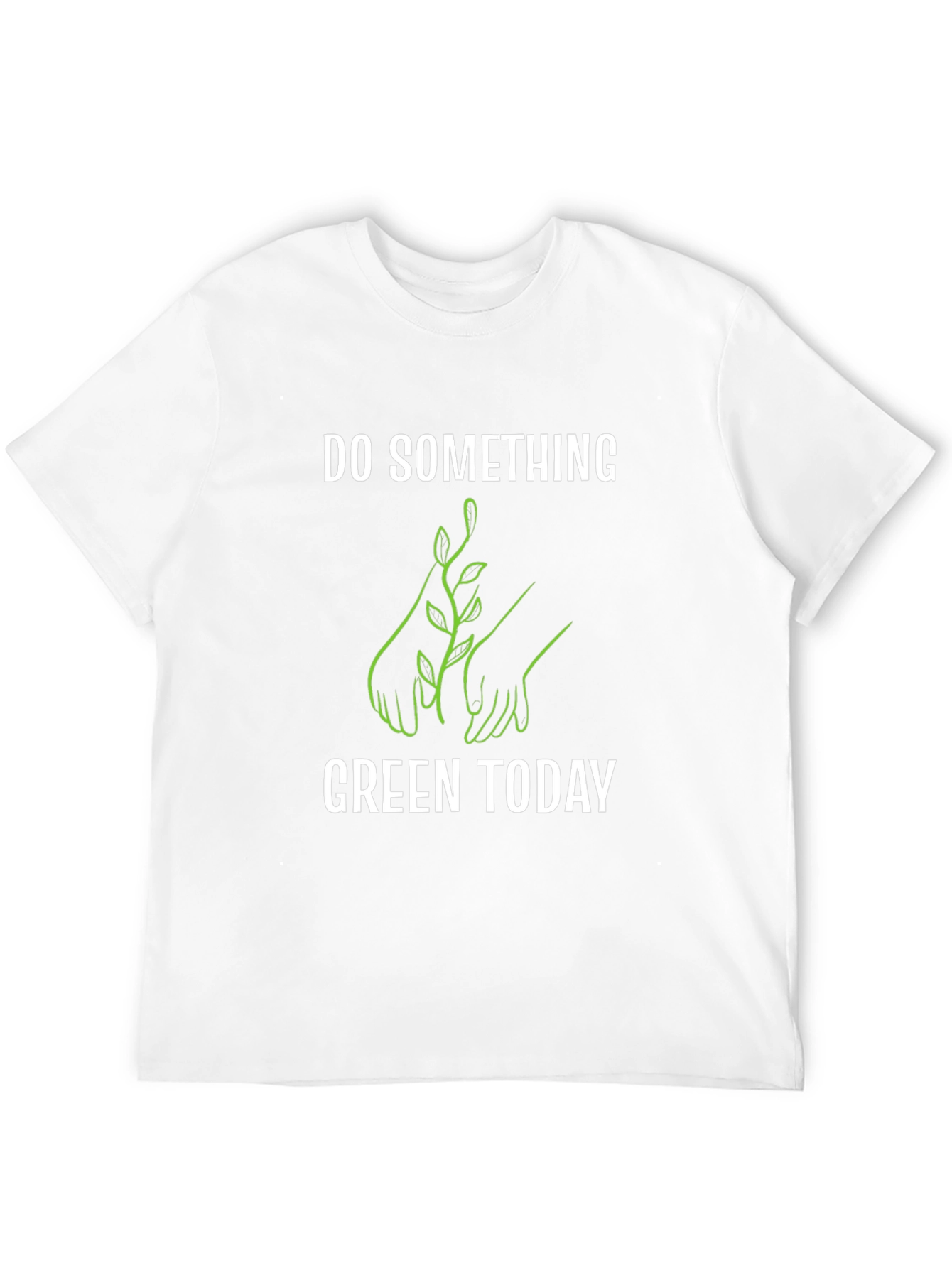 Black Eco-Friendly 'Do Something Green Today' T-Shirt view 12
