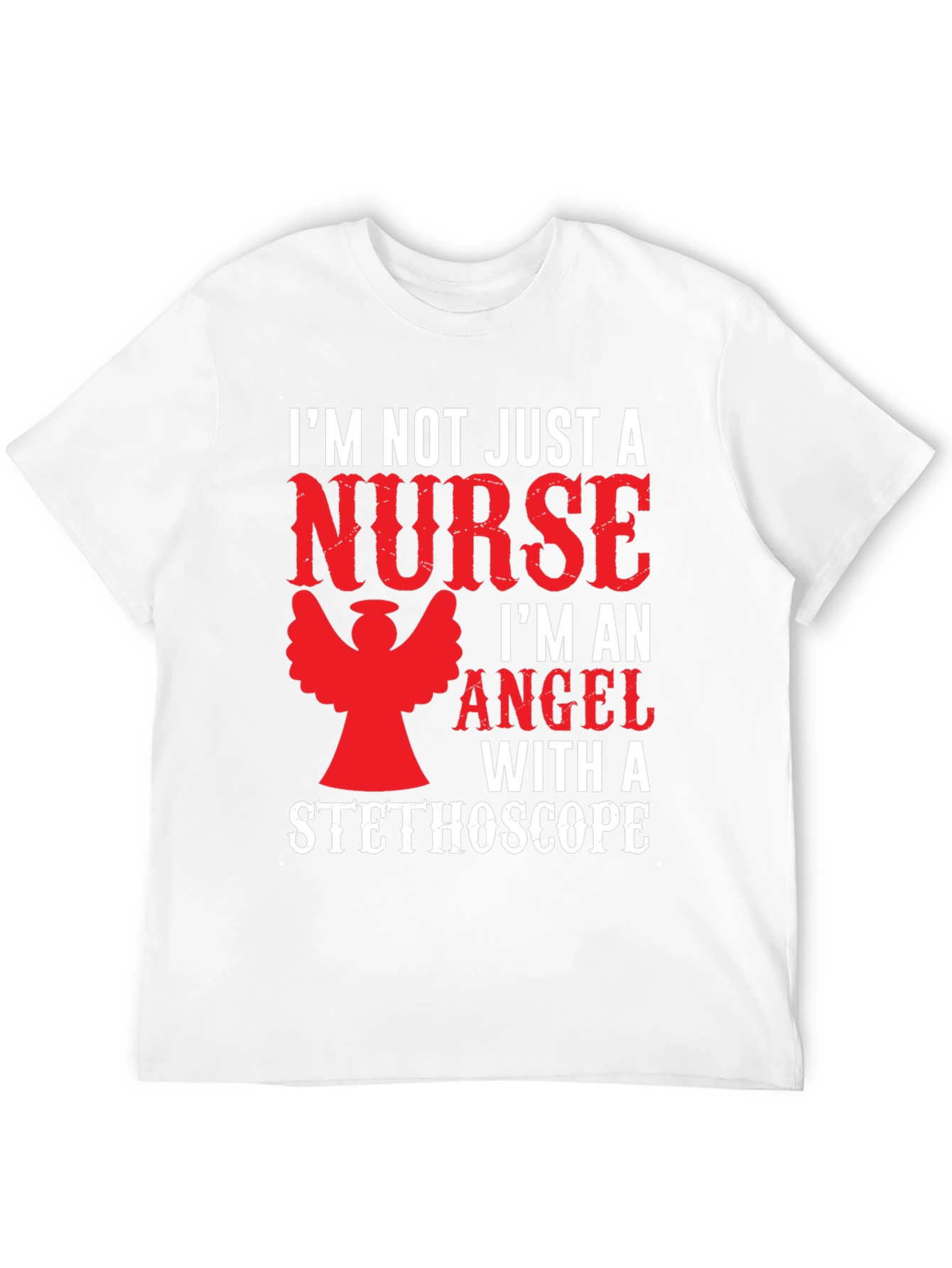 Black Nurse Angel T-Shirt Funny Gift view 12