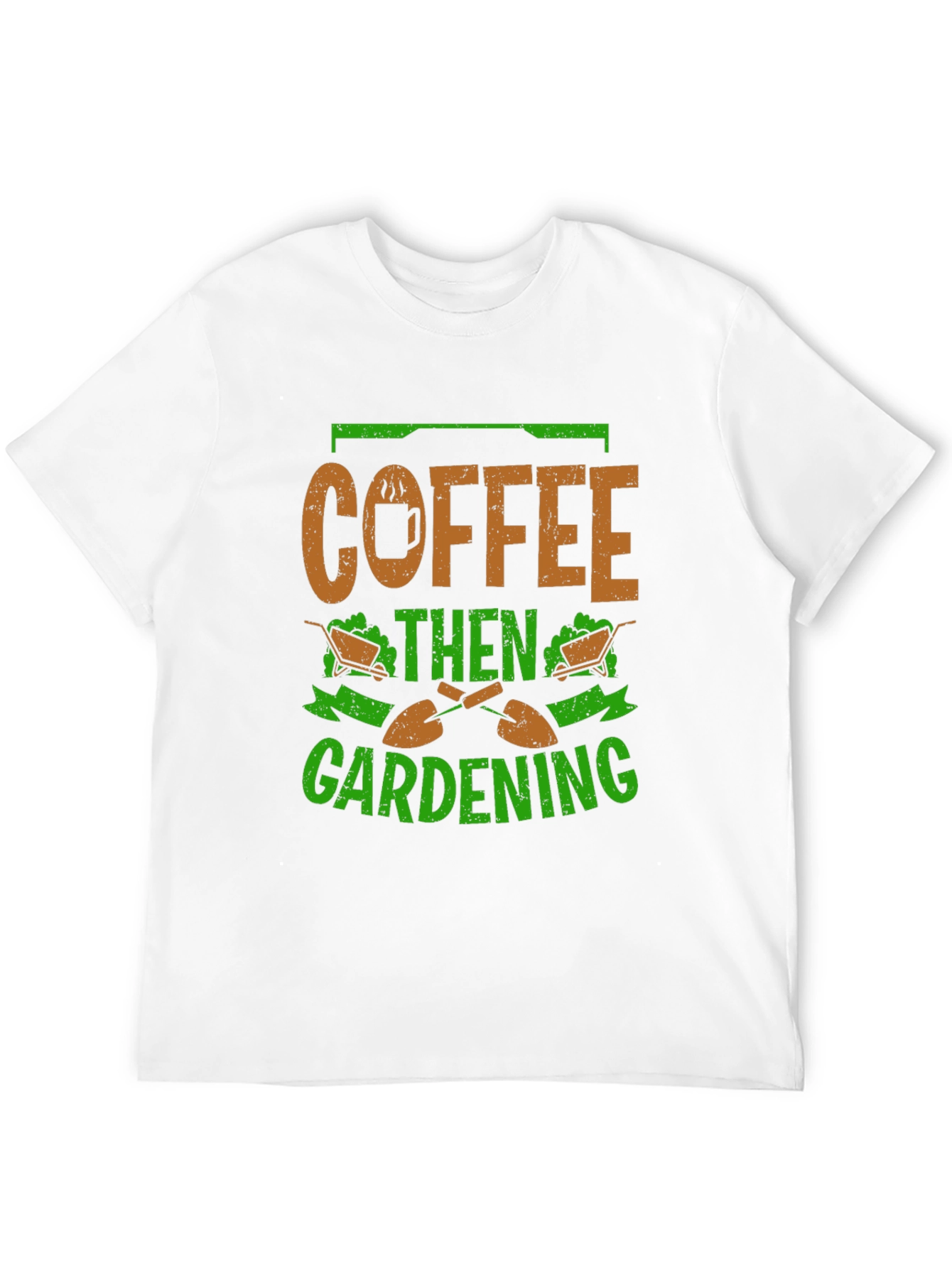 Black Coffee Then Gardening Graphic T-Shirt view 12