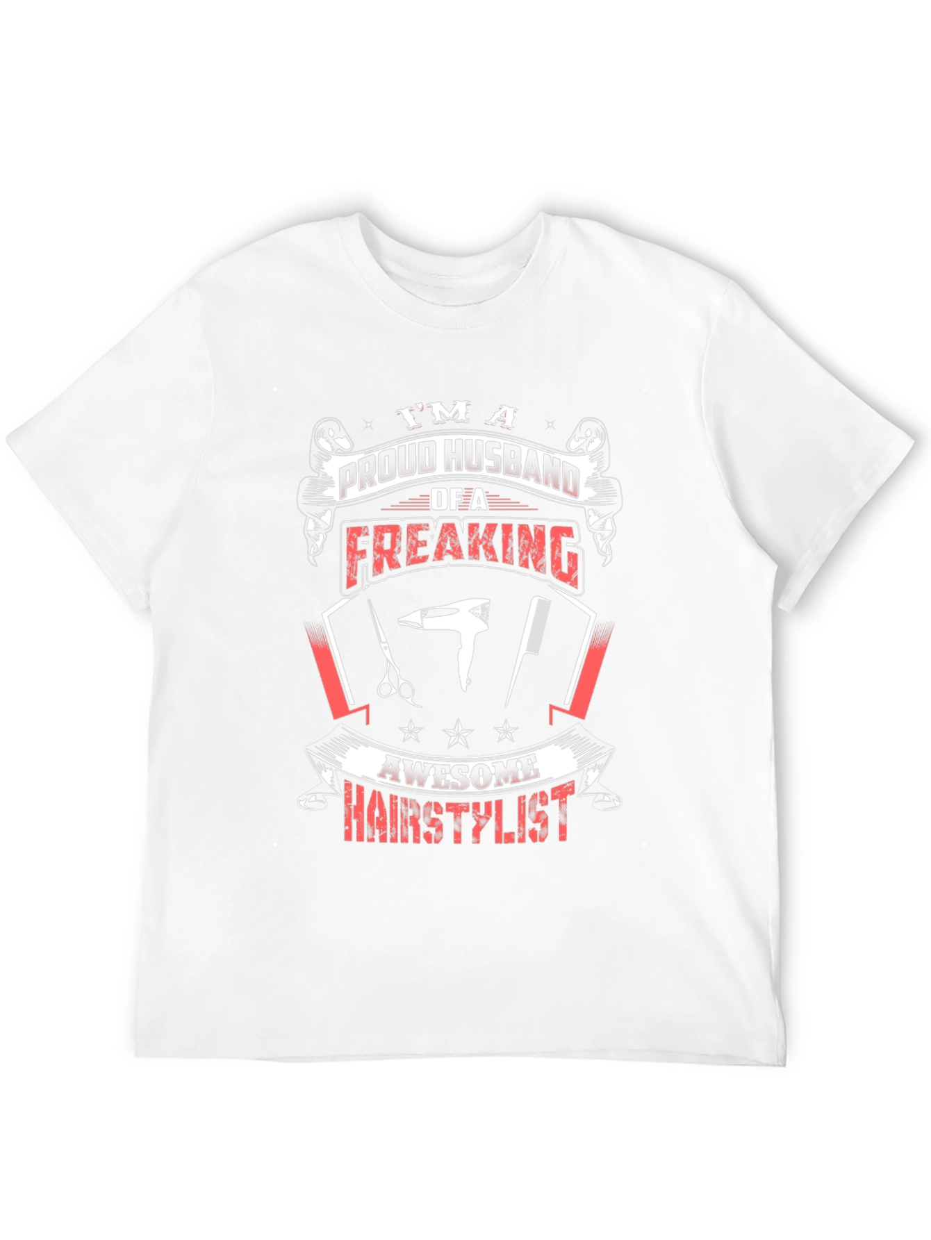 Proud Husband Hairstylist Graphic Tee - 12