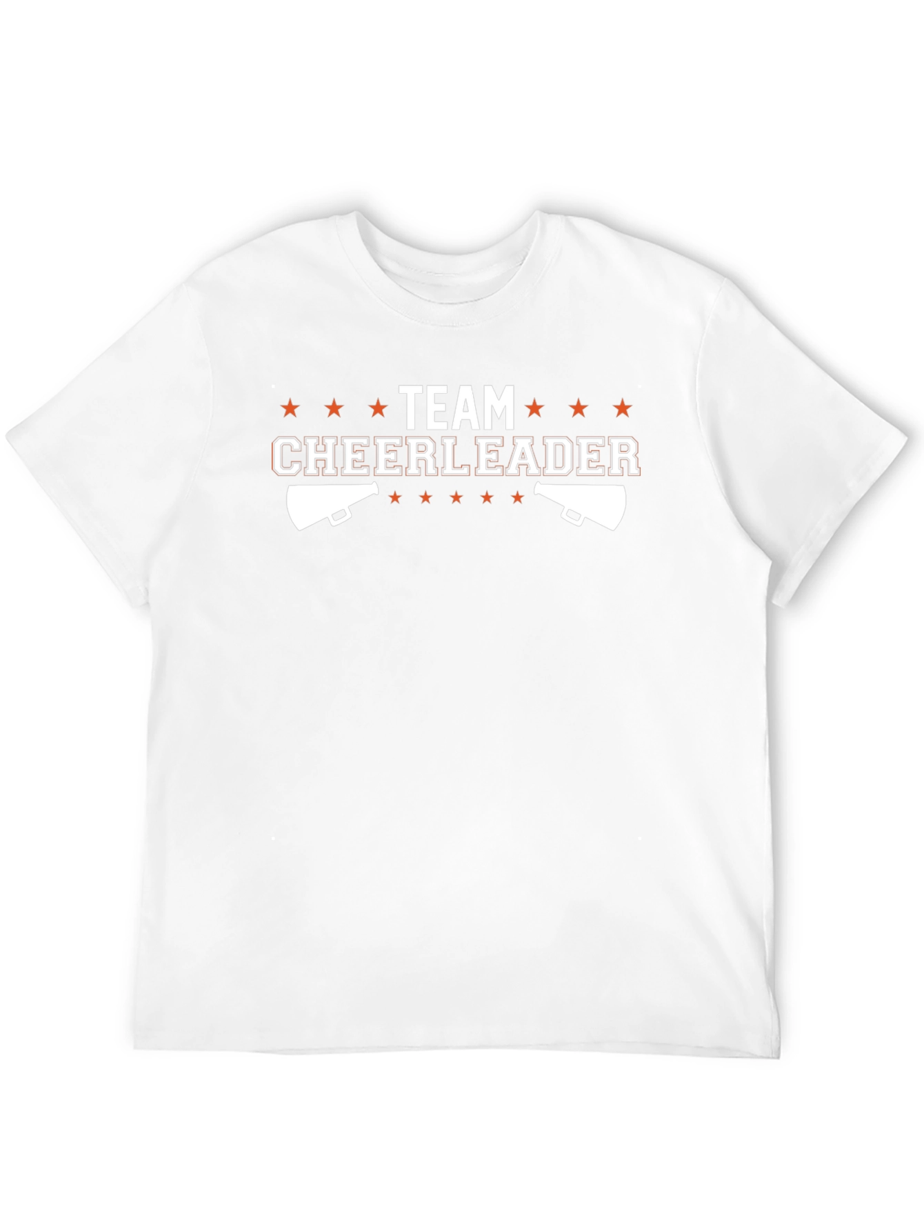 Black Team Cheerleader Graphic Tee - Black Cotton T-Shirt view 12