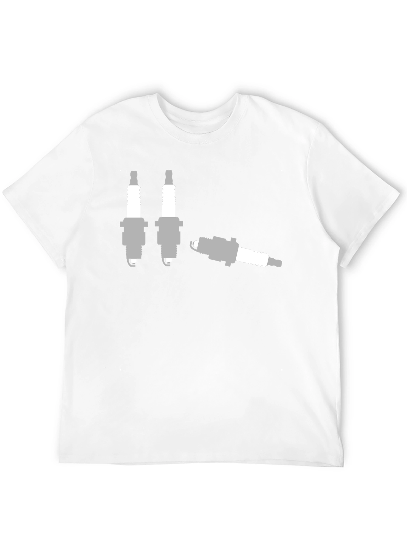 Black Spark Plug Graphic T-Shirt - Mechanic Humor Tee view 12