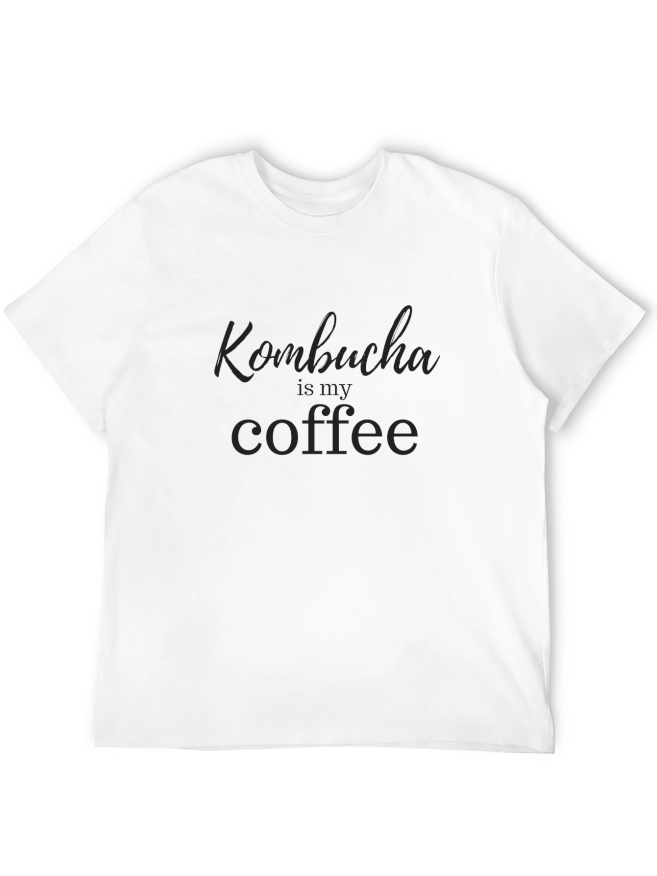 Black Kombucha Is My Coffee T-Shirt - Soft Cotton Tee view 12