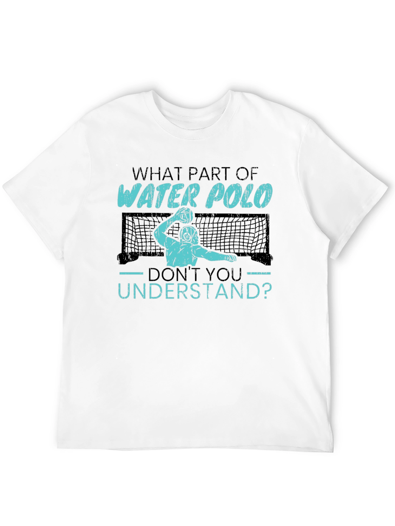 Black Water Polo T-Shirt - Funny Sports Tee view 12