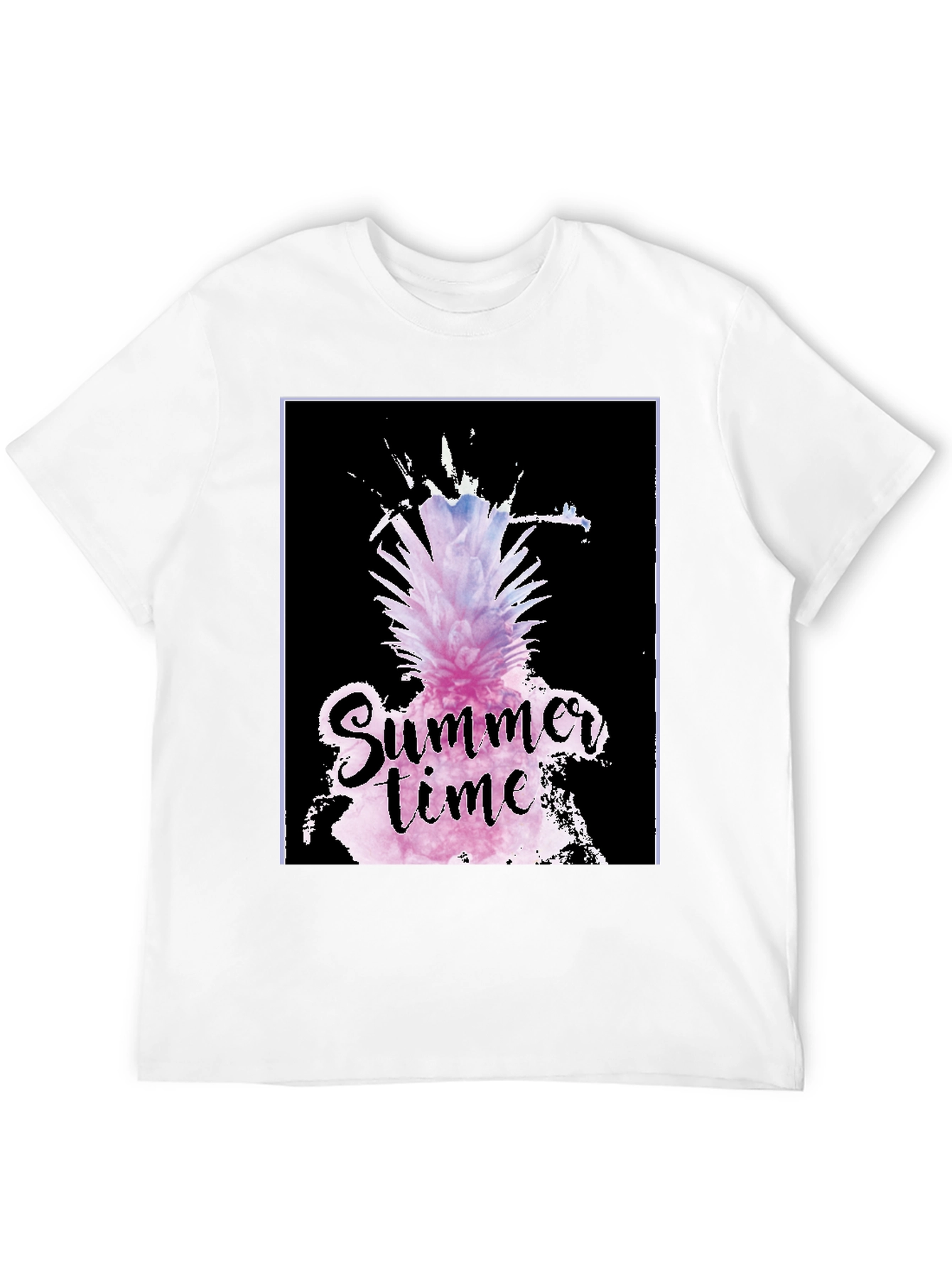 Black Summer Time Pineapple Graphic Tee view 12