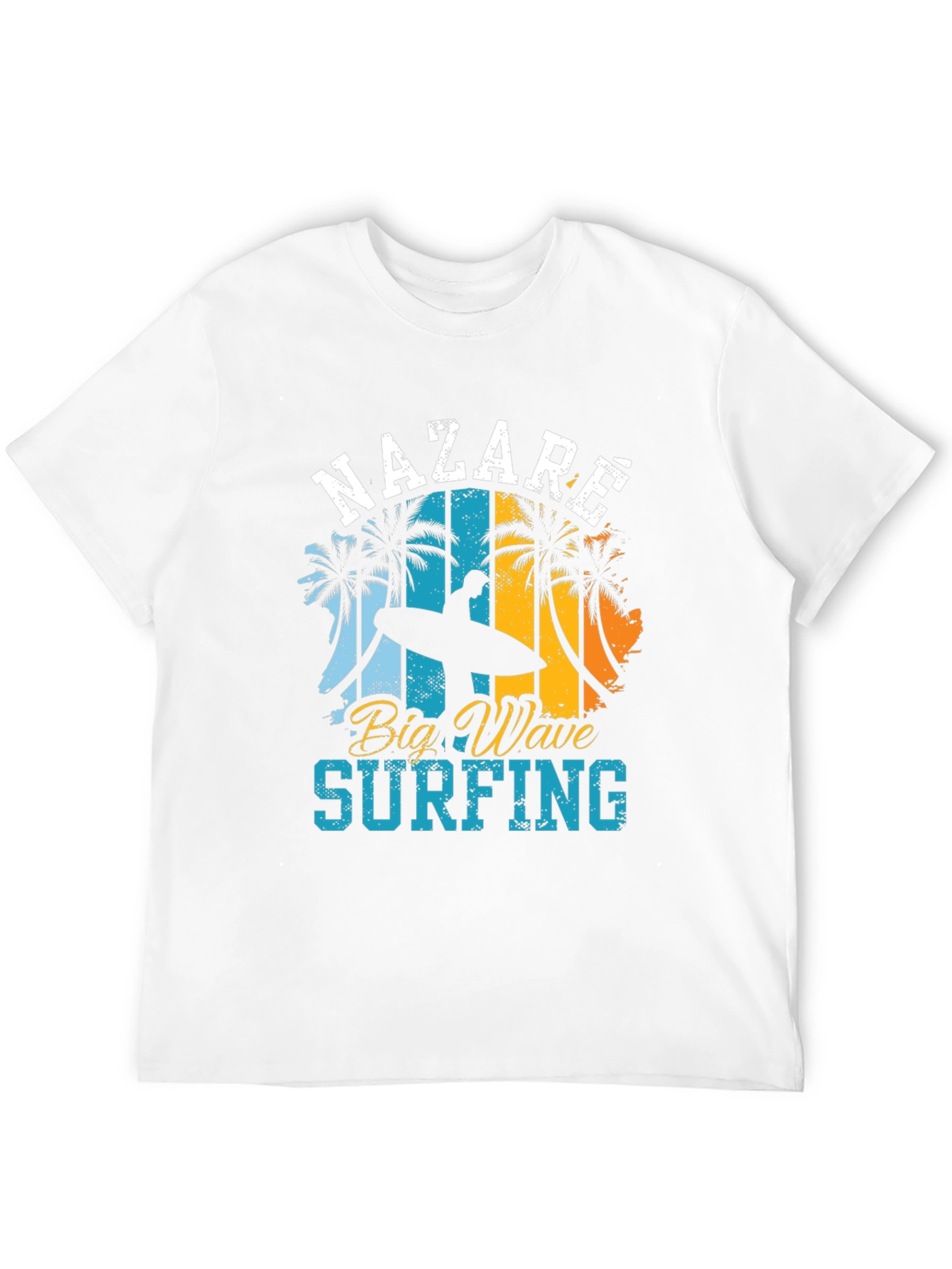 Black Nazare Big Wave Surfing Tee view 12