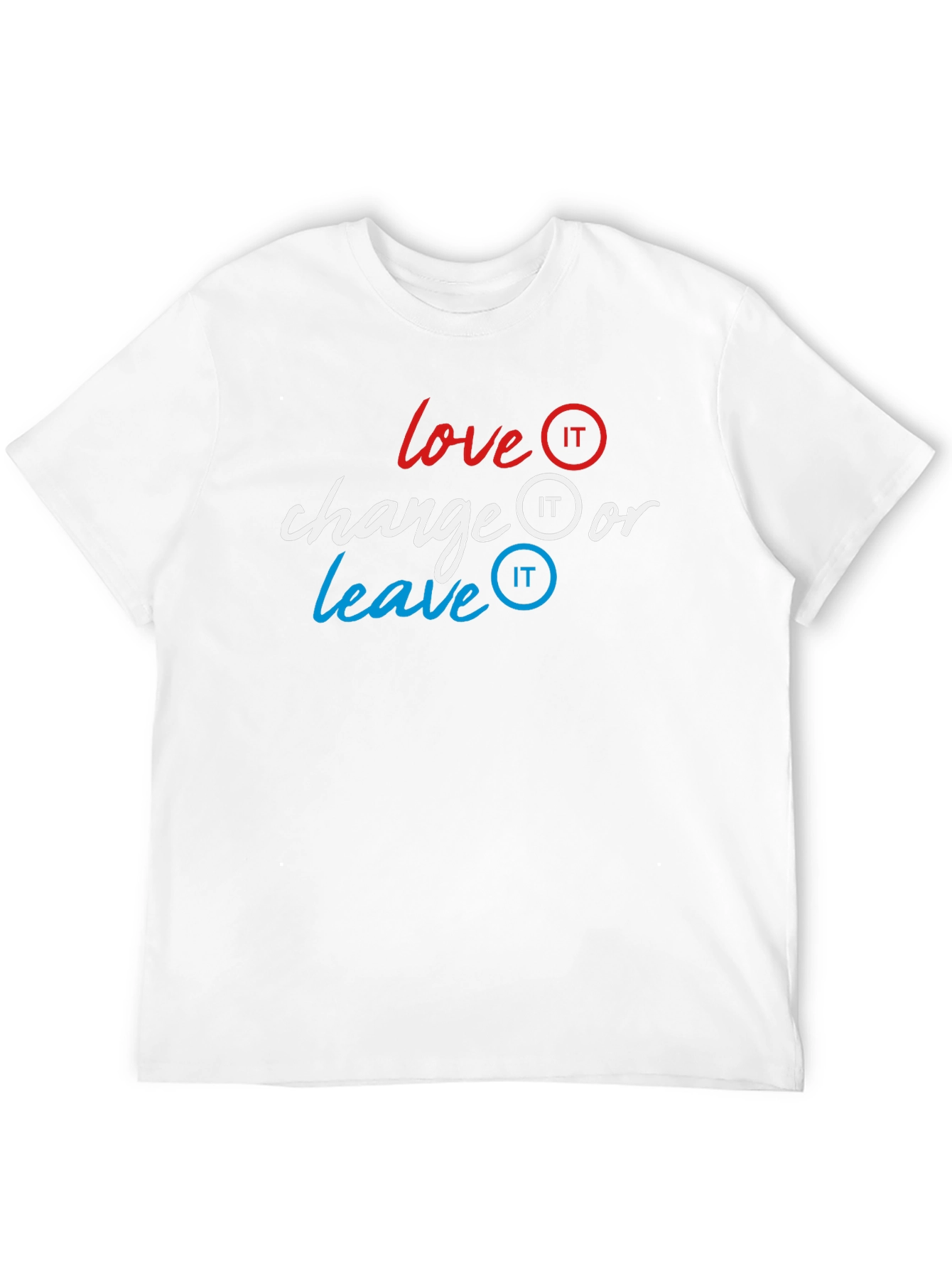 Black Love It Change It Leave It Graphic Tee view 12