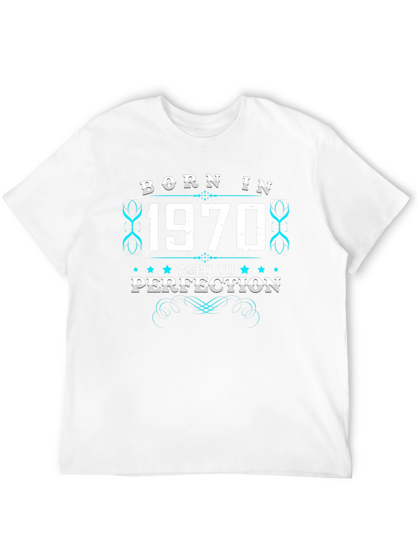Black Born in 1970 Aged to Perfection T-Shirt view 12