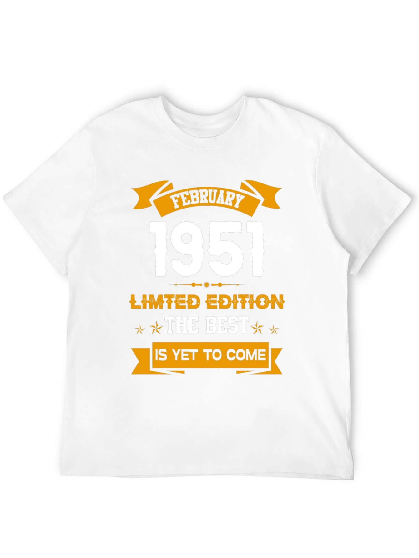 Black February 1951 Limited Edition Birthday T-Shirt view 12