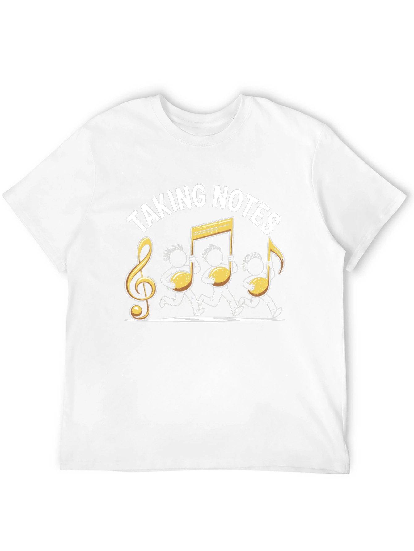 Black Taking Notes Music T-Shirt view 12