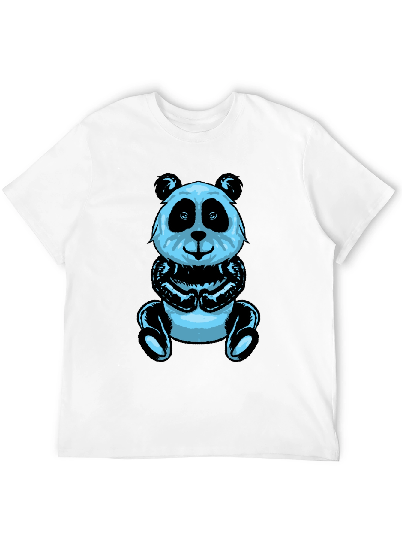 Black Panda Graphic Tee - Men's Black Short Sleeve Shirt view 12