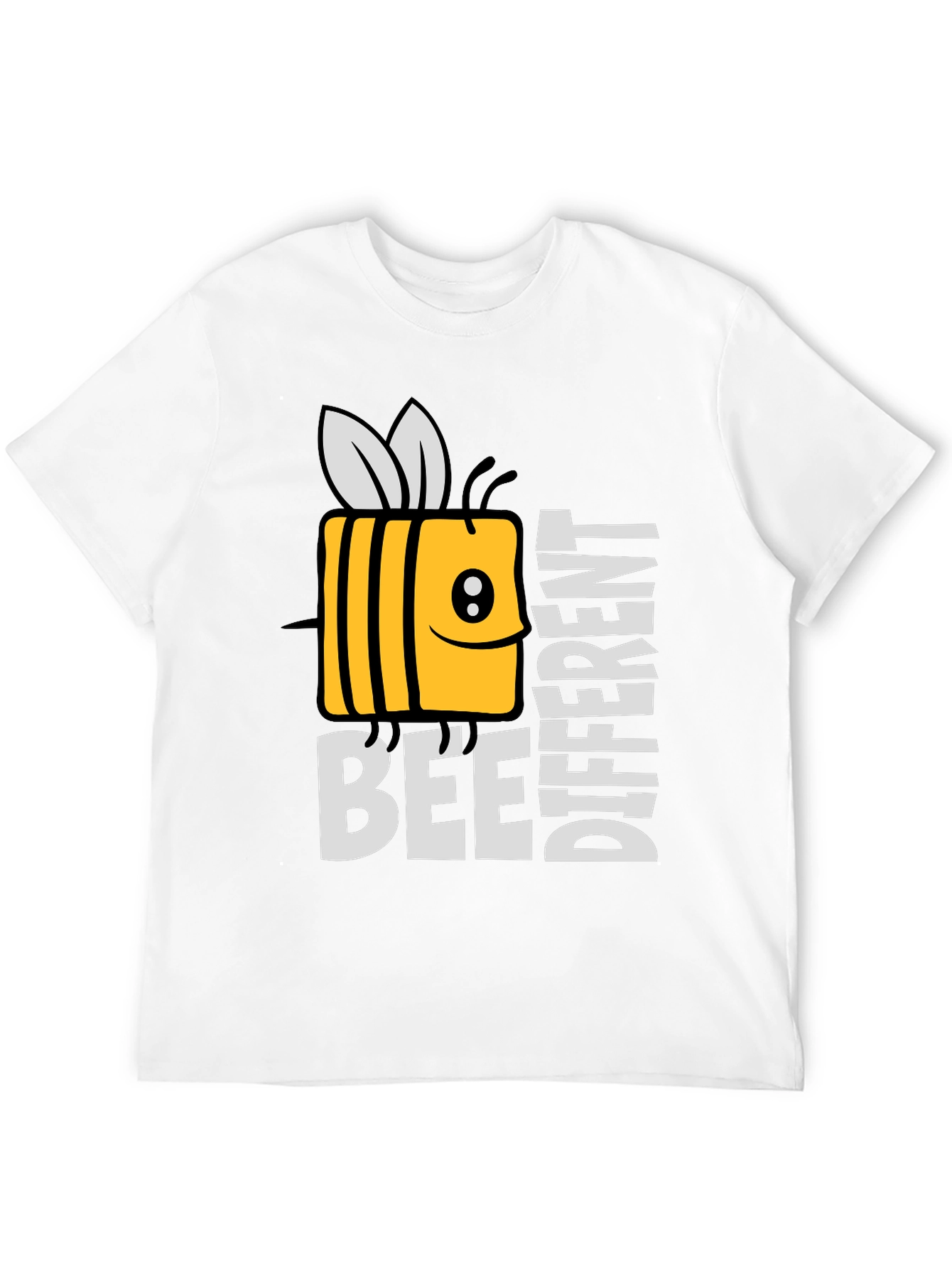 Black Bee Different Graphic Tee - Novelty Humor T-Shirt view 12