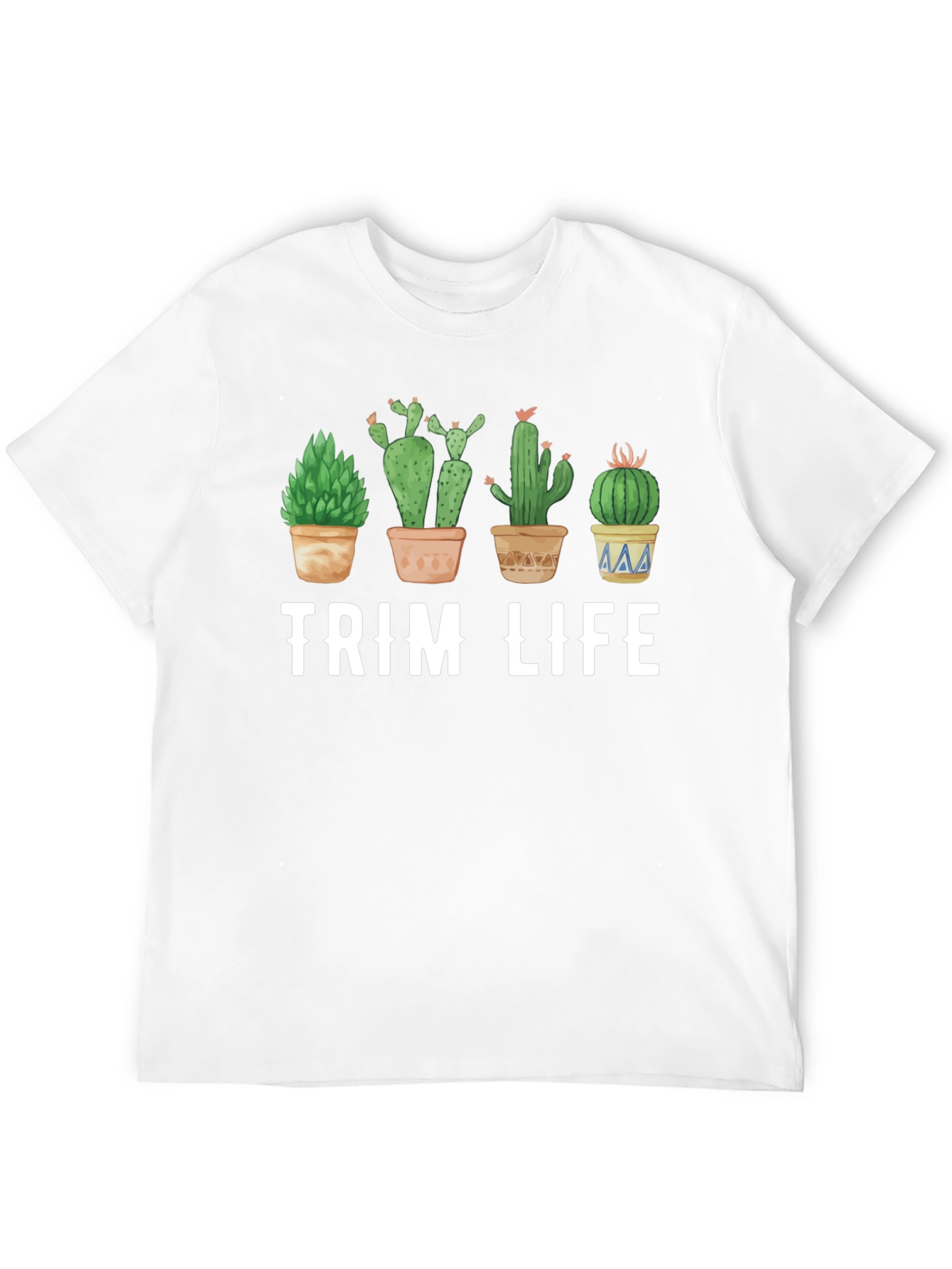 Black Trim Life Cactus Graphic T-Shirt view 12