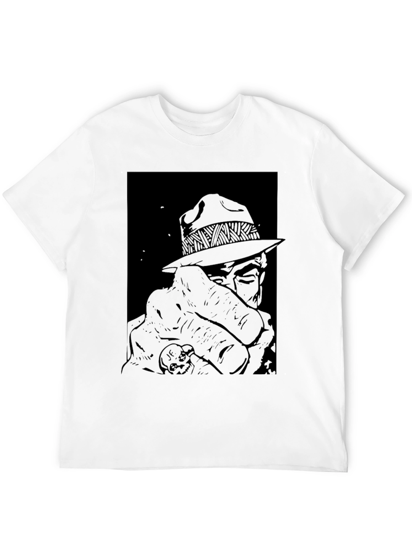 Black Retro Detective Graphic Tee - Classic Cool view 12