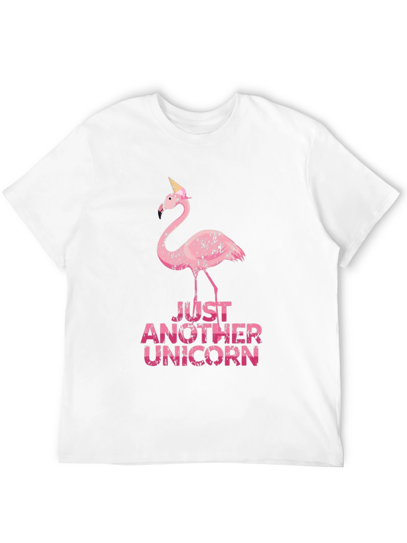 Black Funny Flamingo Unicorn Graphic Tee view 12