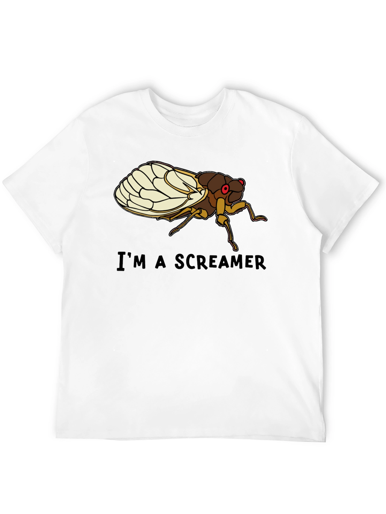 Black I'm a Screamer Cicada T-Shirt view 12