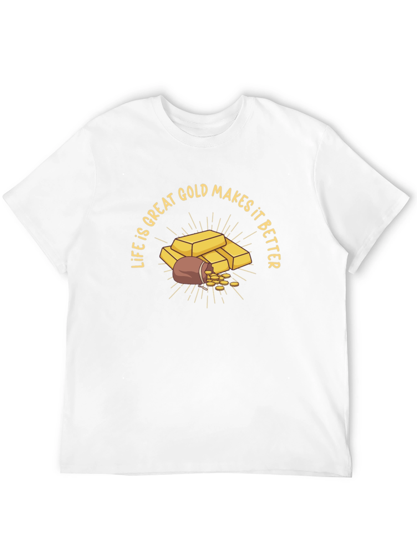 Black Life is Great Gold Makes it Better Graphic T-Shirt view 12