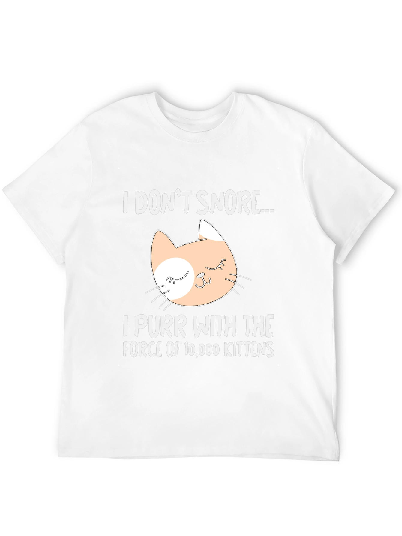 Black I Don't Snore Cat T-Shirt - Purr Power! view 12