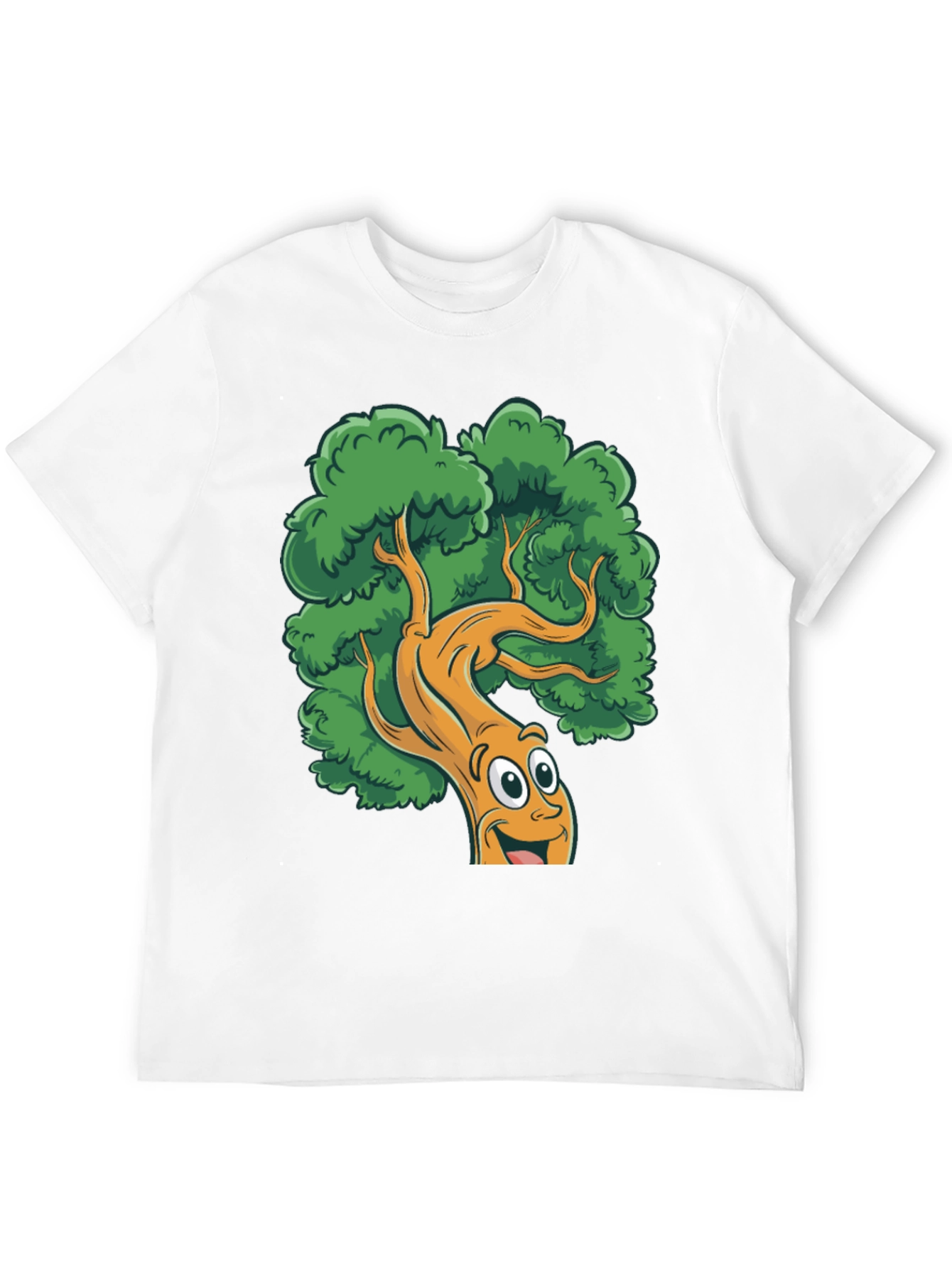 Black Cartoon Tree Black T-Shirt view 12