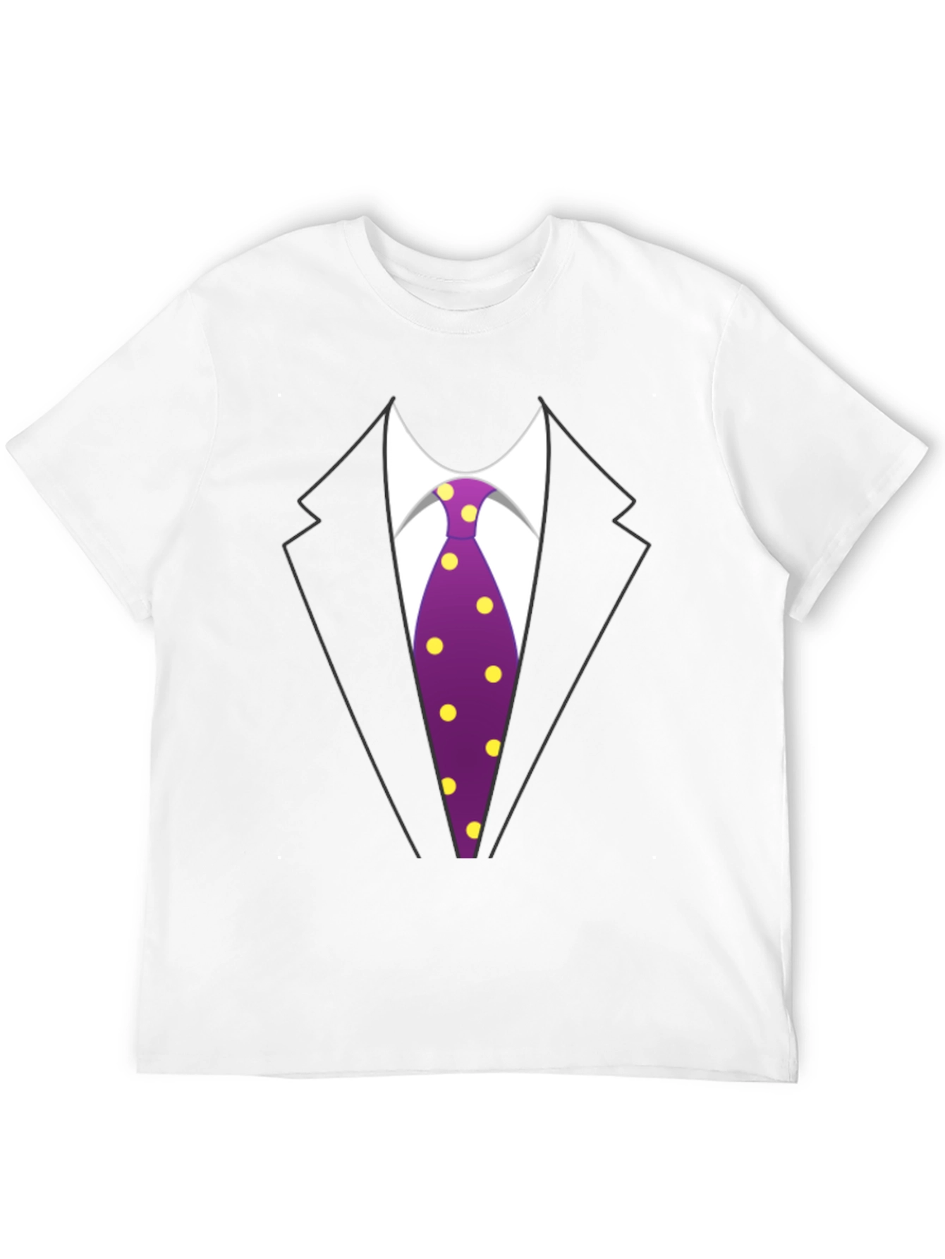 Black Tuxedo T-Shirt - Fun Suit Design view 12