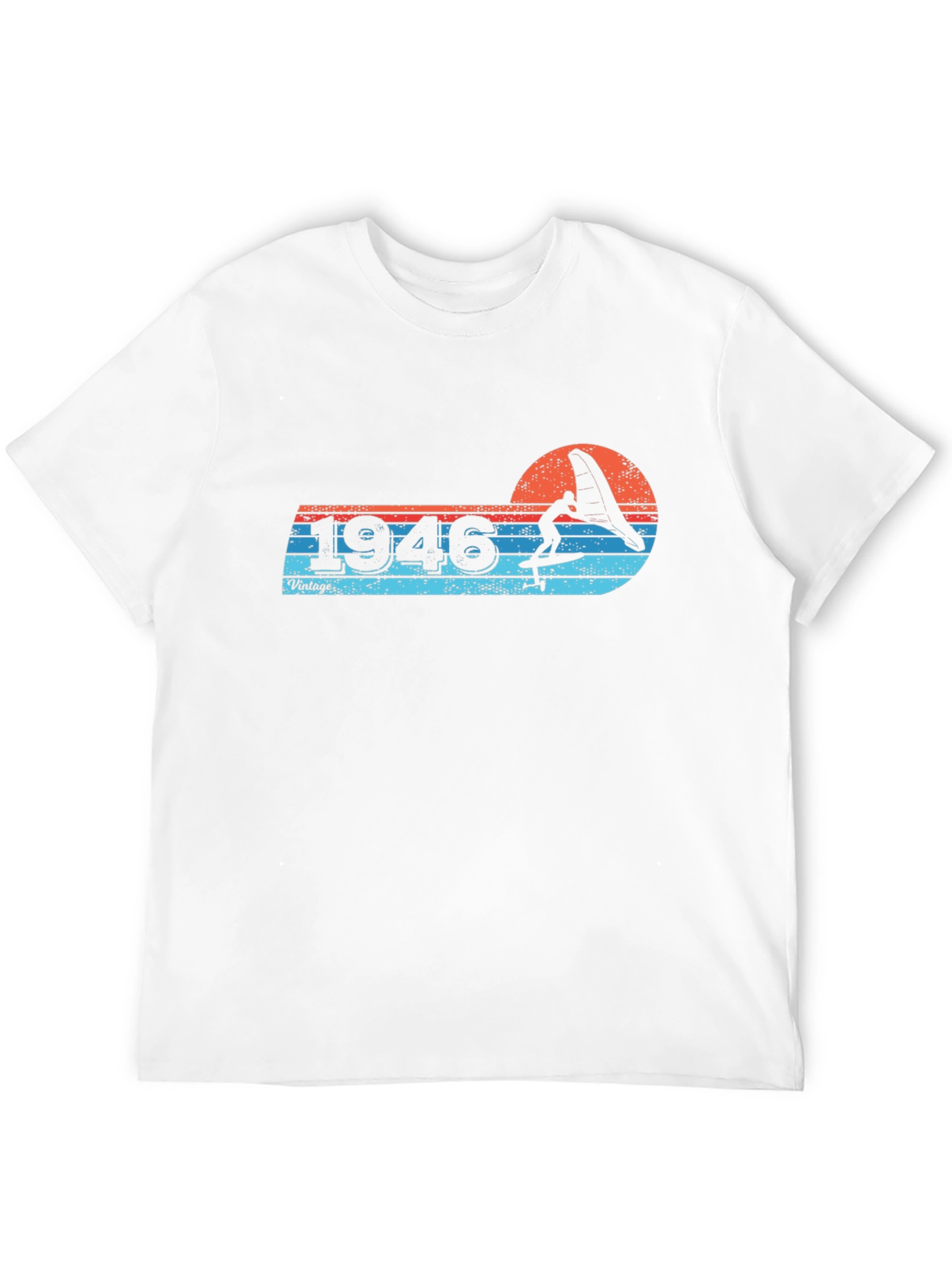 Black Vintage 1946 Windsurfer T-Shirt view 12