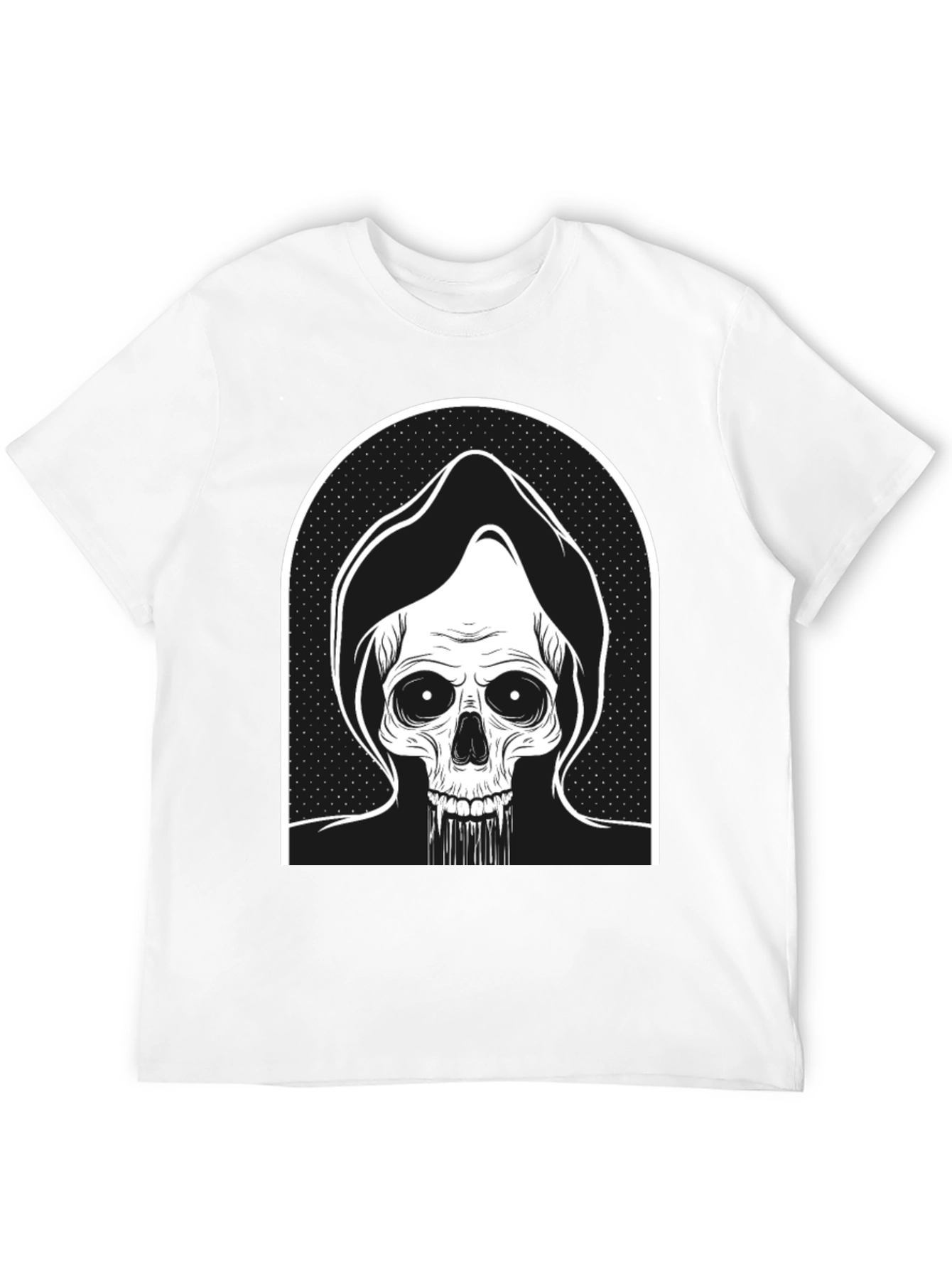 Black Grim Reaper Graphic Tee - Black view 12