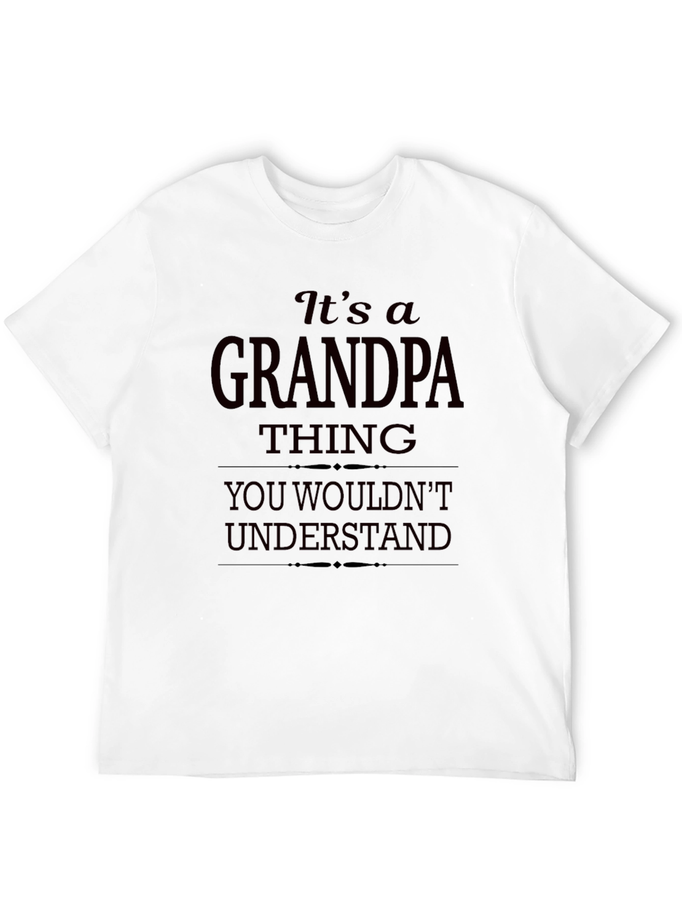 Black It's a Grandpa Thing Funny T-Shirt view 12