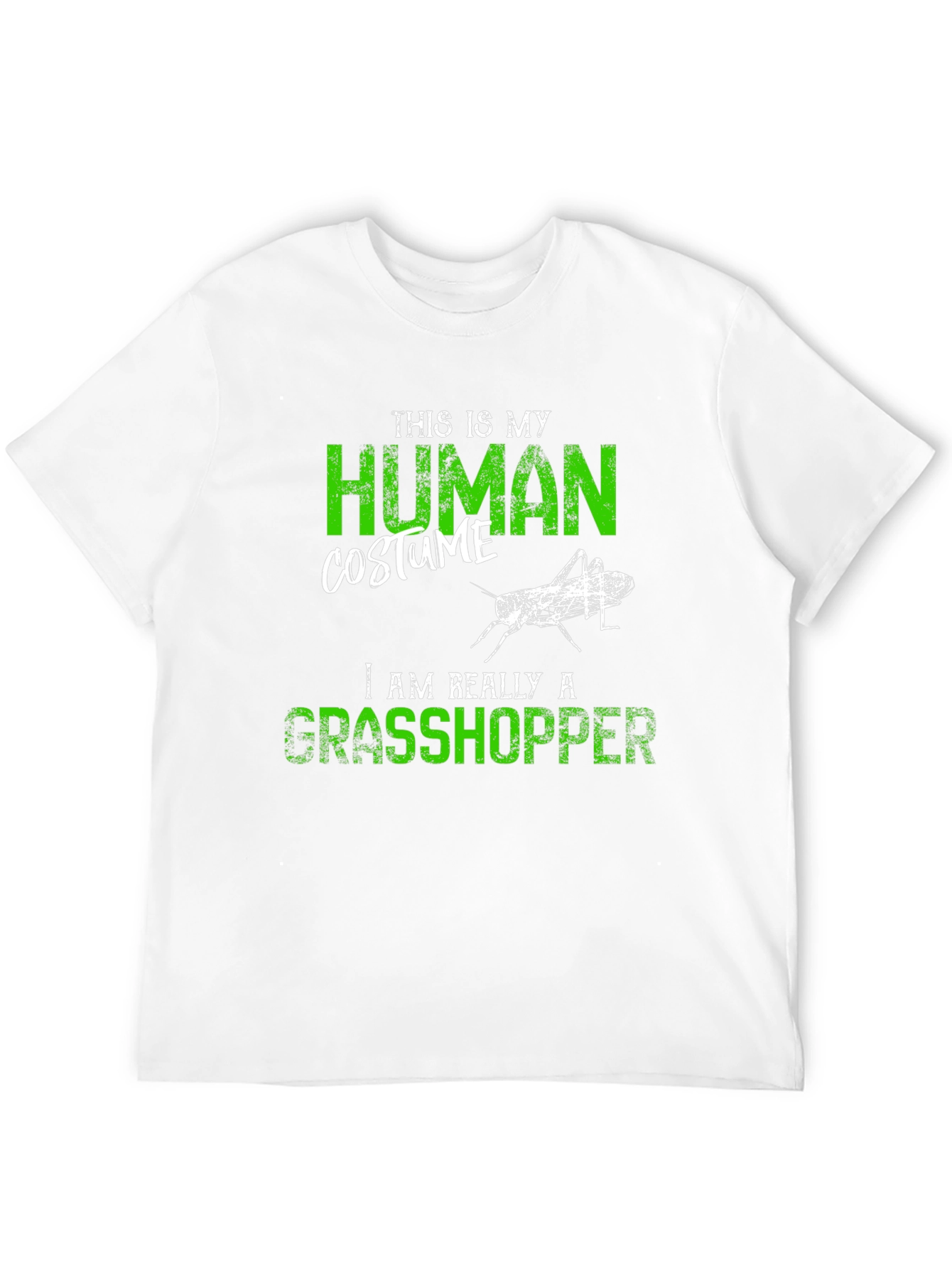 Black Human Costume Grasshopper Graphic Tee view 12