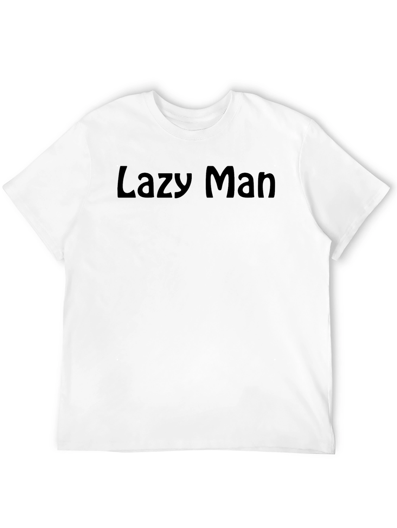 Black Lazy Man Black T-Shirt - Casual Comfort view 12