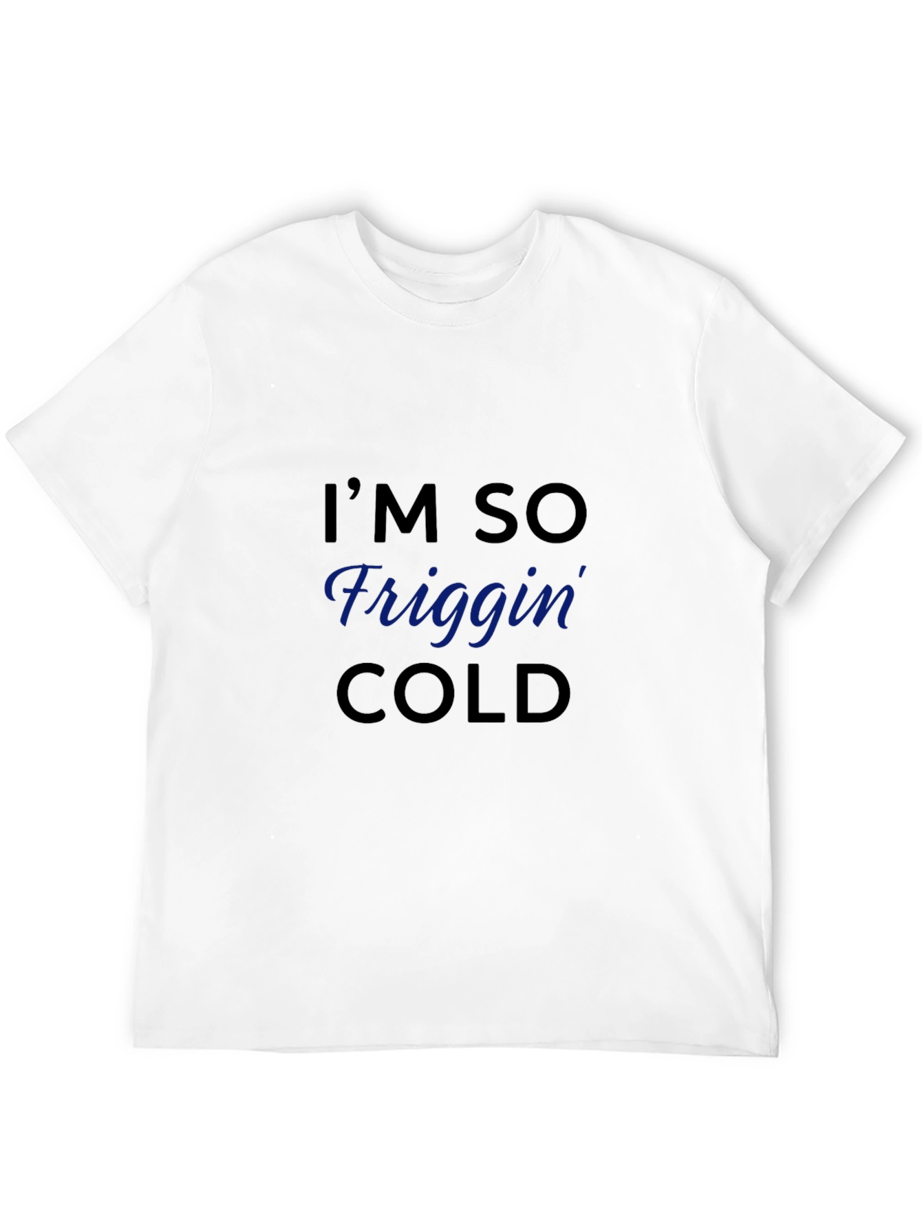 Black I'm So Friggin' Cold Graphic Tee - Black view 12