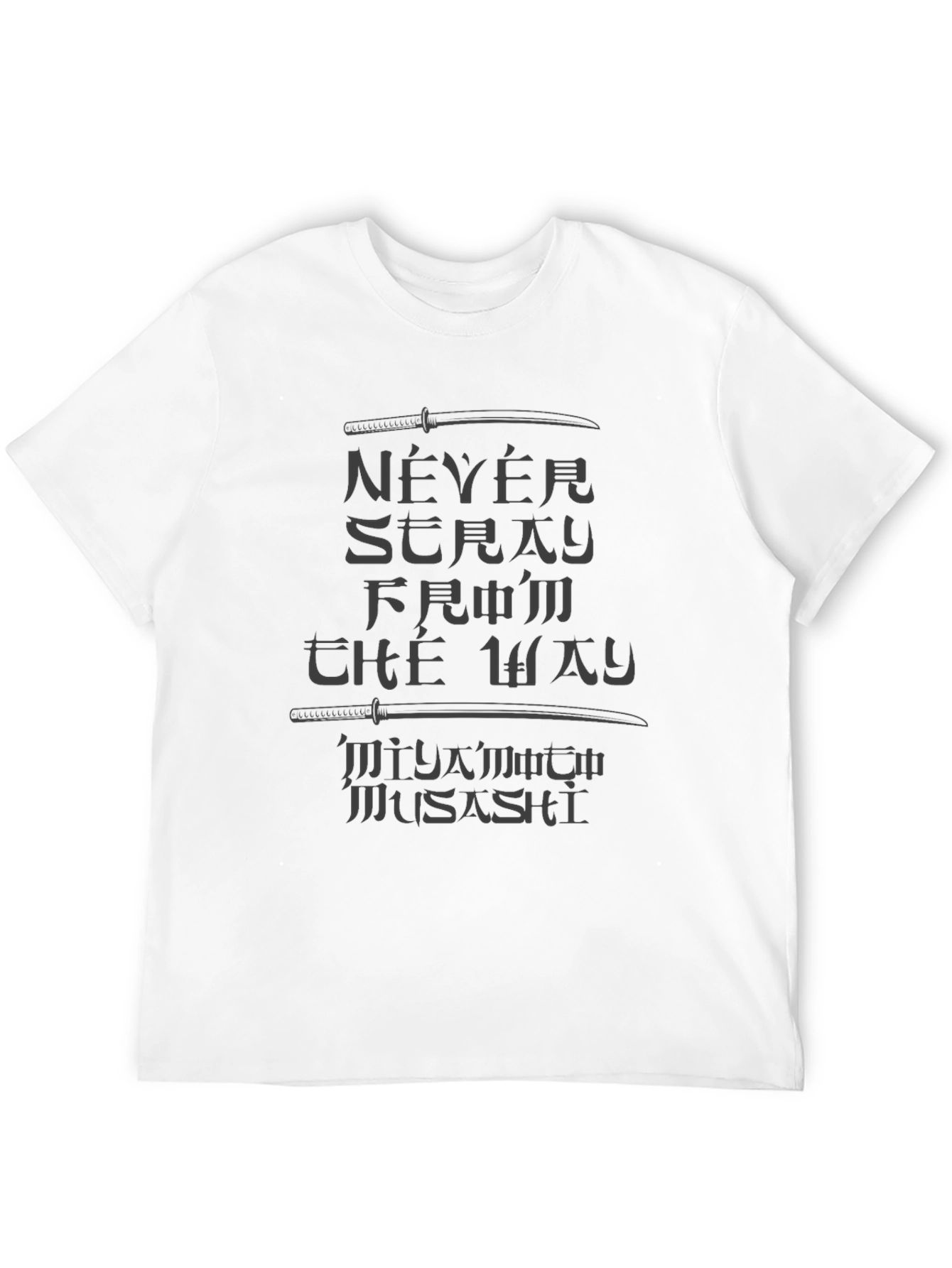 Black Never Stray T-Shirt, The Way, Musashi view 12