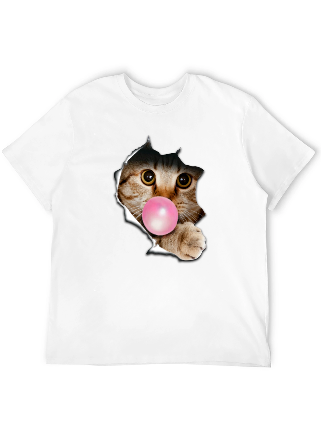 Black Cat Bubble Gum T-Shirt view 12