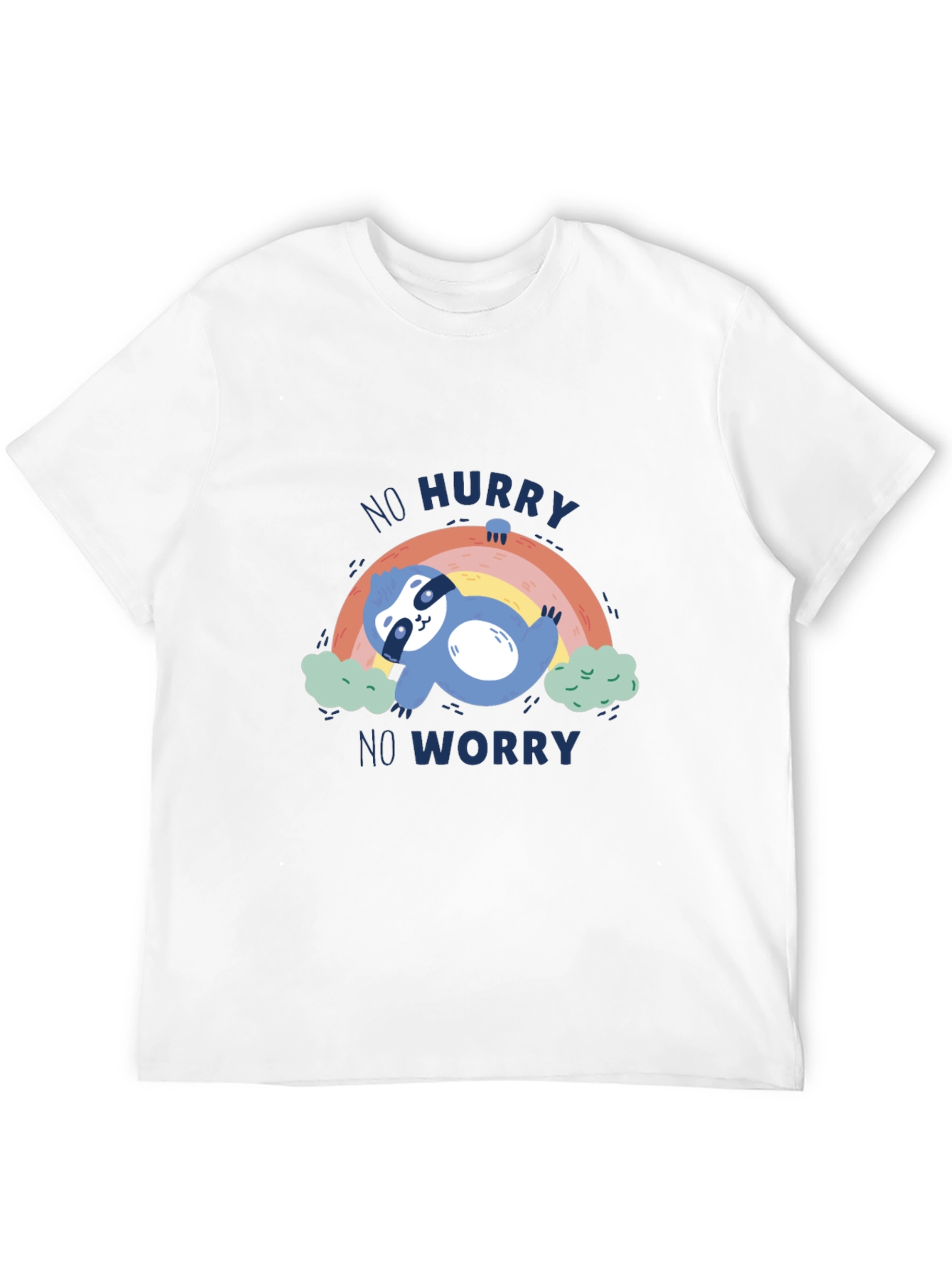 Black No Hurry No Worry Sloth Graphic Tee - Relaxed Fit view 12
