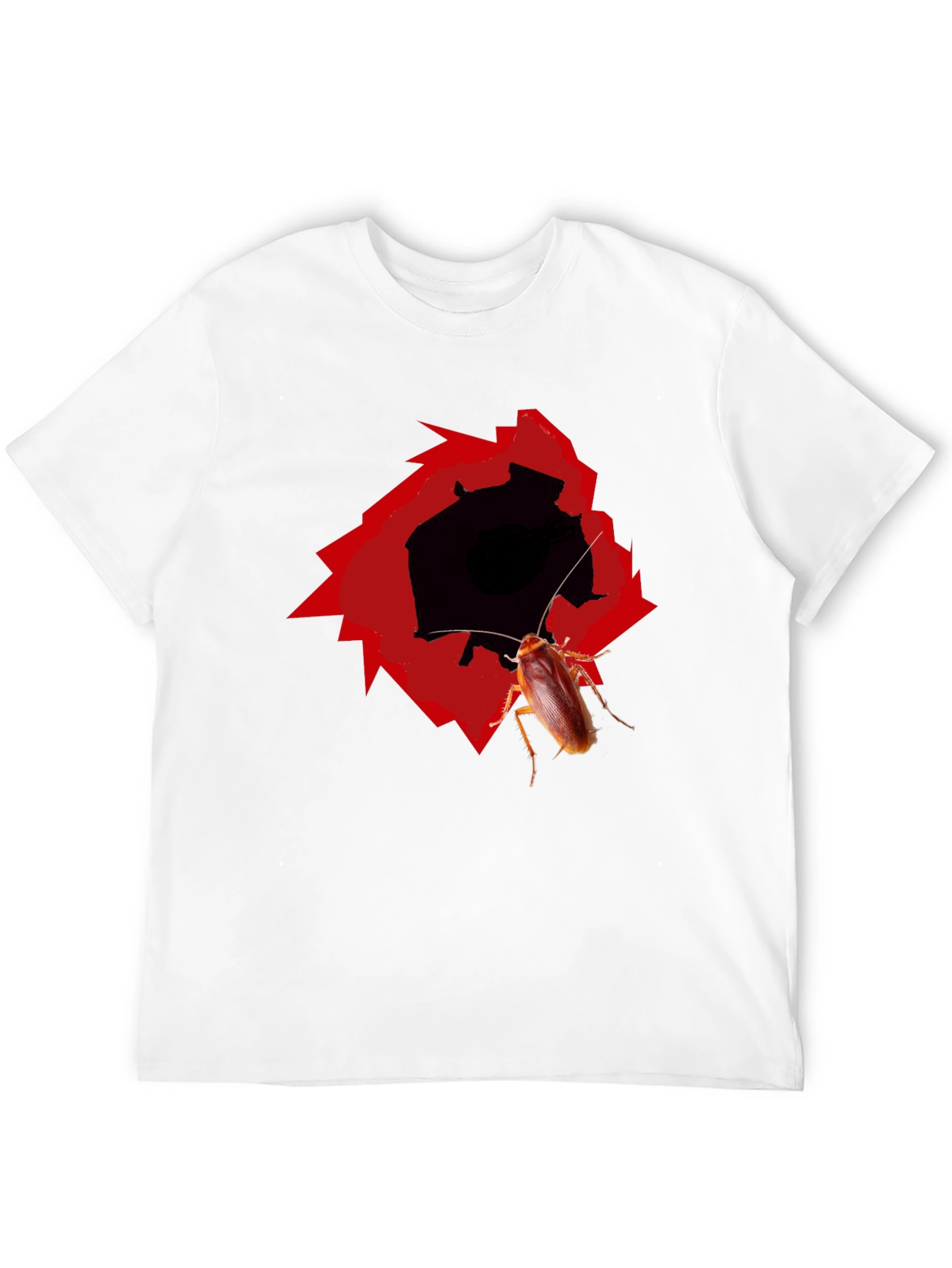 Black Novelty Cockroach Graphic T-Shirt view 12
