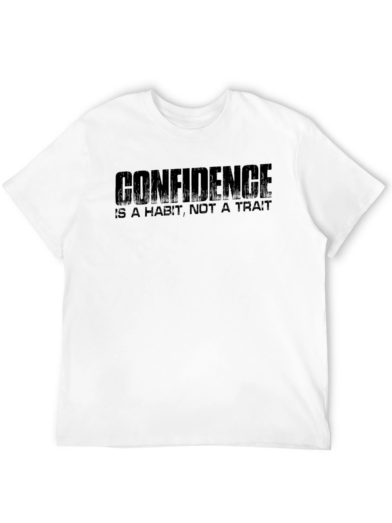 Black Confidence Habit T-Shirt - Motivational Tee view 12