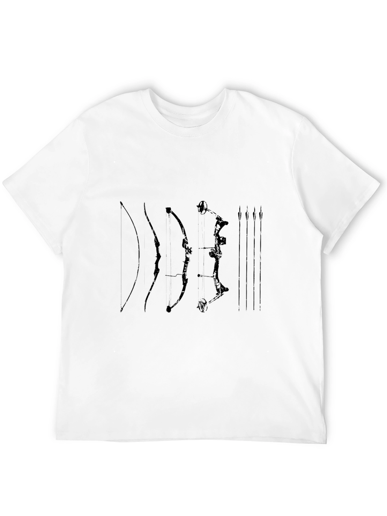 Black Archery Bows T-Shirt Black Cotton view 12