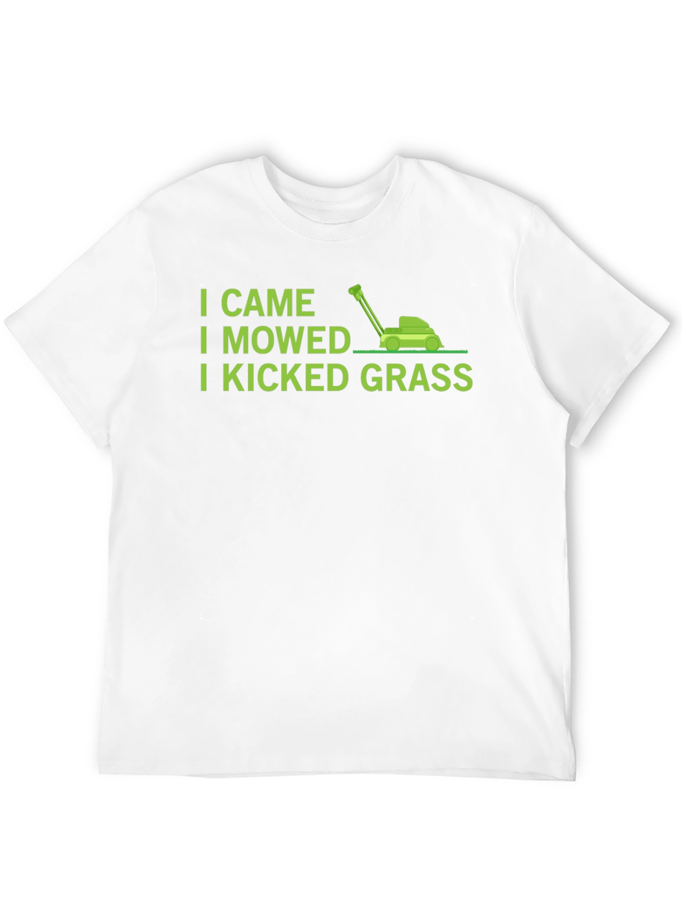 Black I Came I Mowed I Kicked Grass T-Shirt view 12
