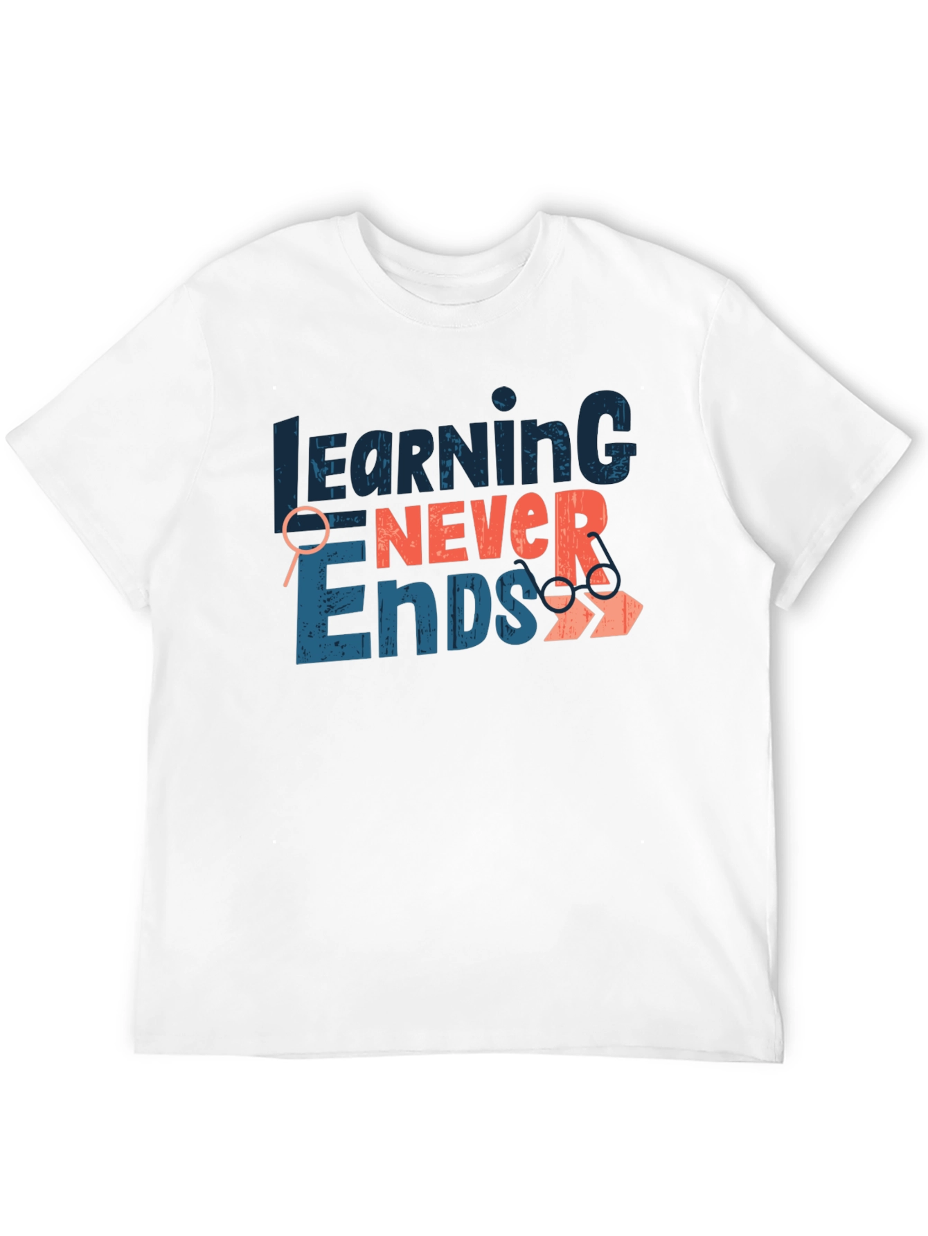 Black Learning Never Ends Graphic Tee view 12