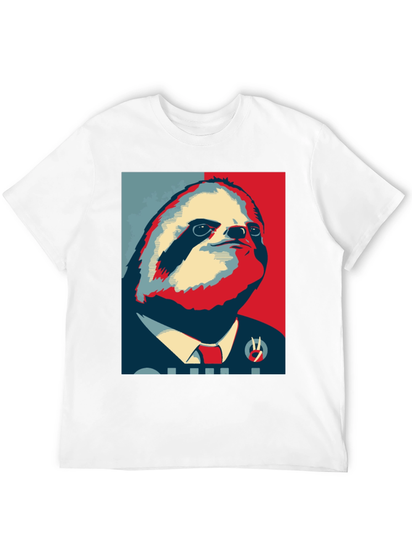 Black Sloth Hope T-Shirt - Funny Political Animal Tee view 12