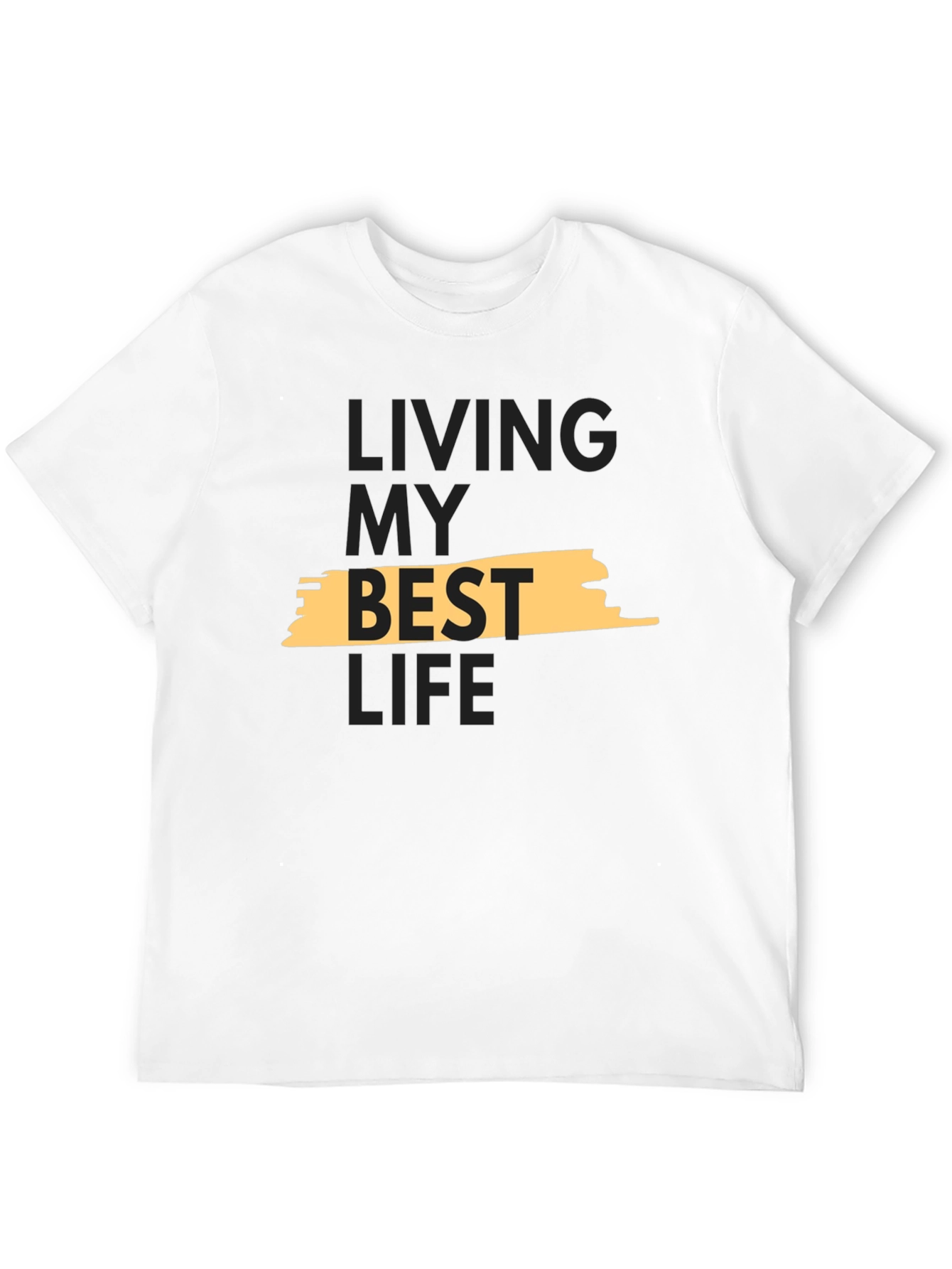 Black Living My Best Life Graphic Tee - Black view 12